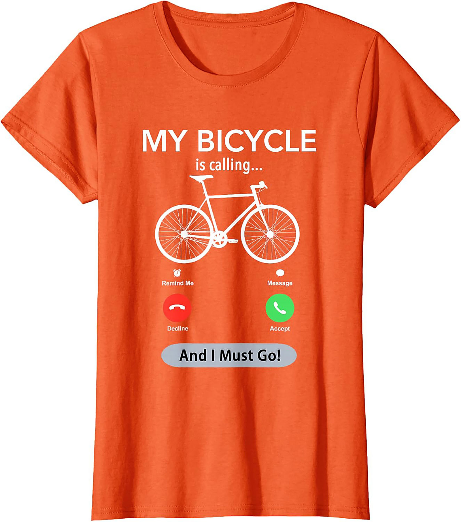 My Bicycle Is Calling Funny Biking Graphic Tee | Cyclist Gift