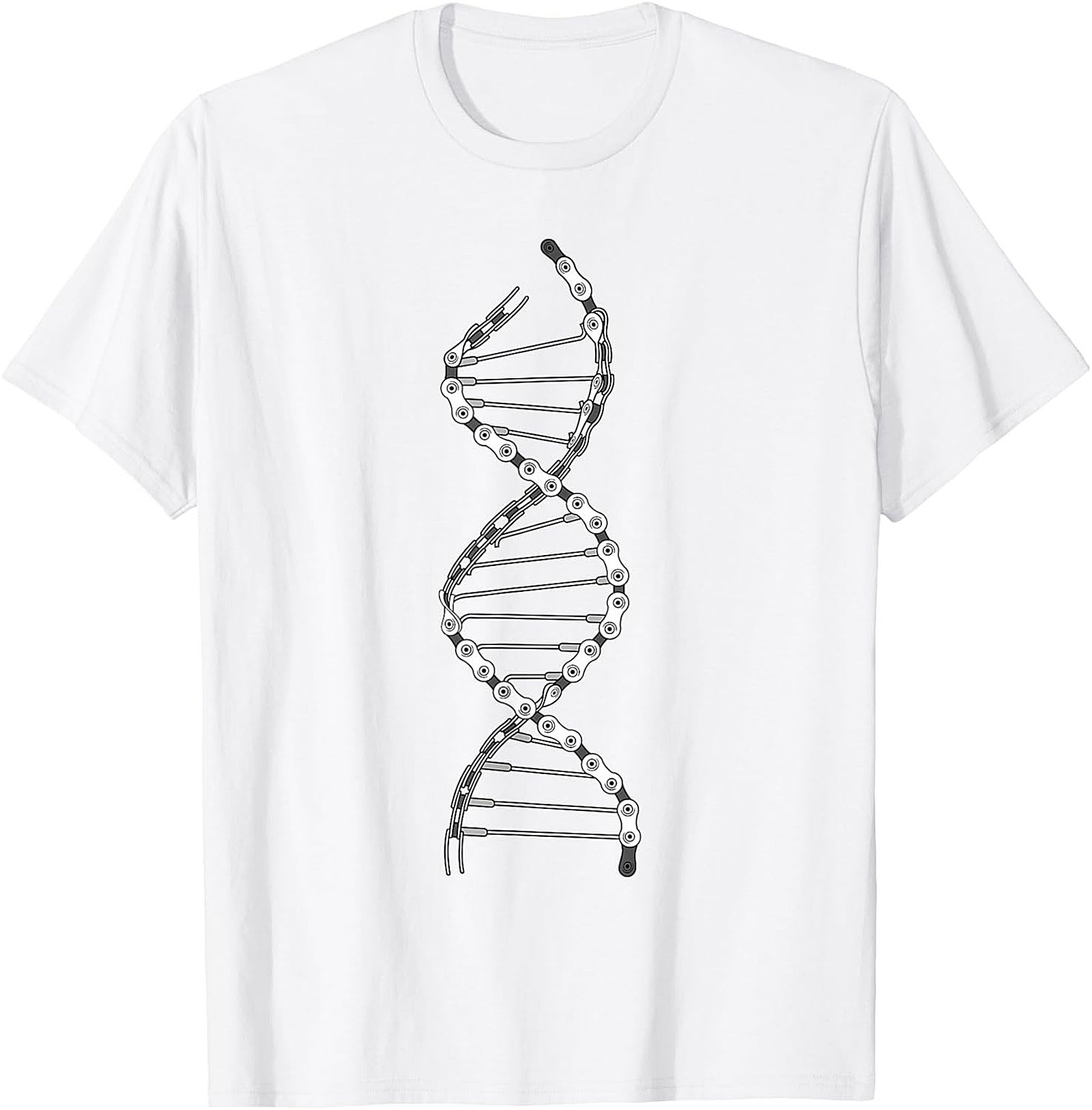 Cycling DNA Graphic Tee | Biker Chain Unisex Shirt