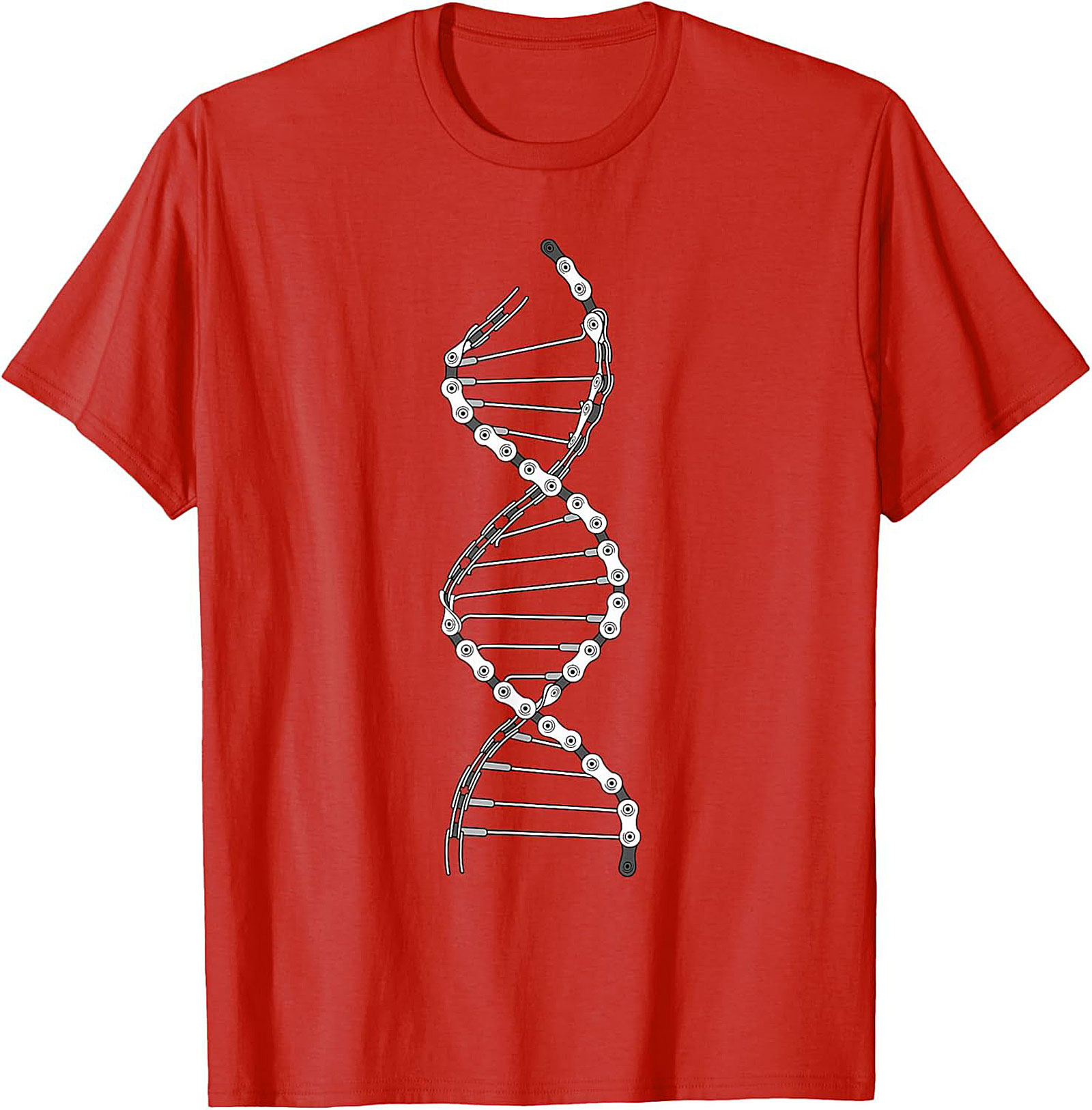 Cycling DNA Graphic Tee | Biker Chain Unisex Shirt