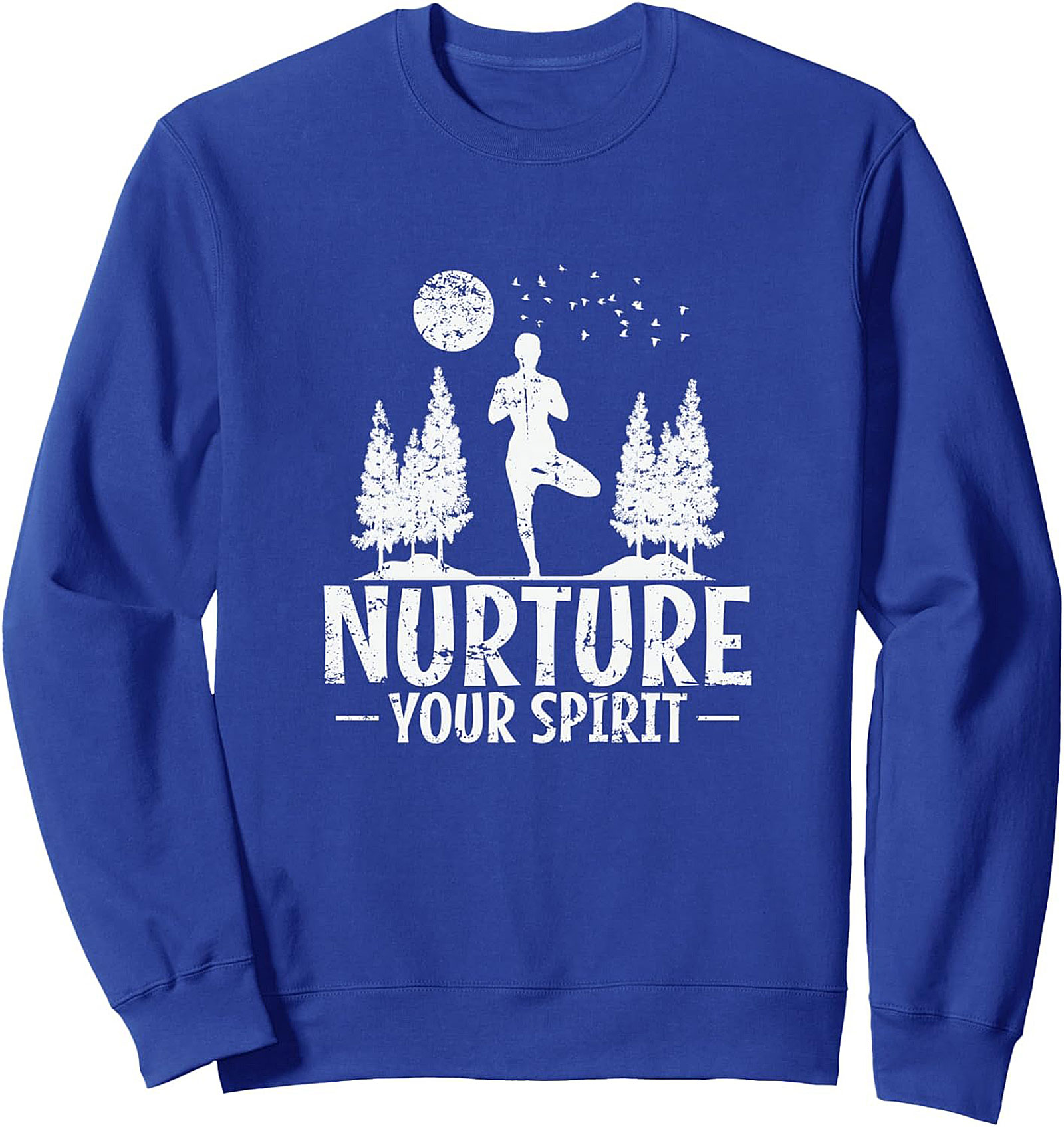 Nurture Your Spirit Yoga Crewneck Sweatshirt Cozy Gift