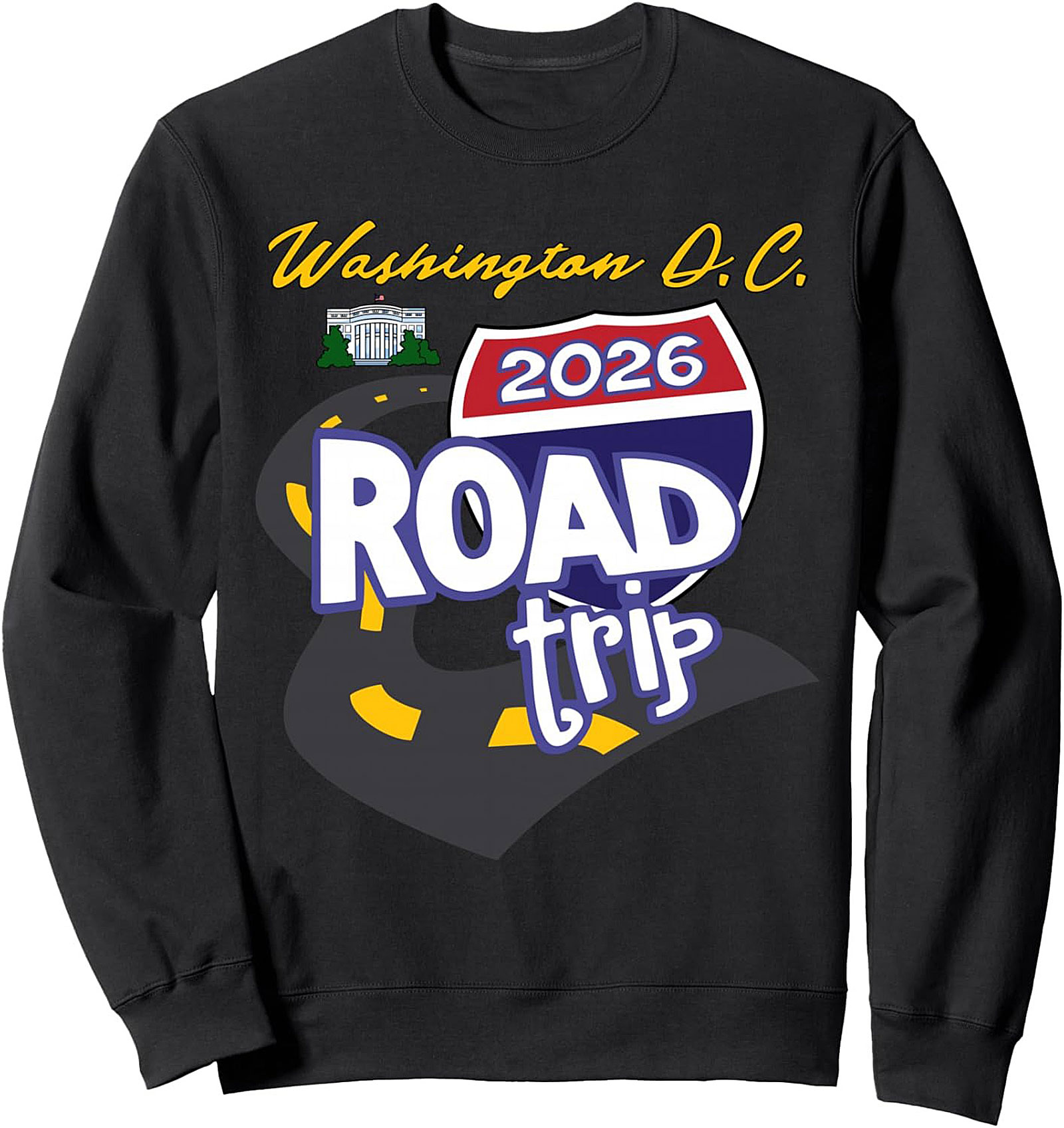 DC 2026 Road Trip Crewneck Sweatshirt Unisex Pullover Gift