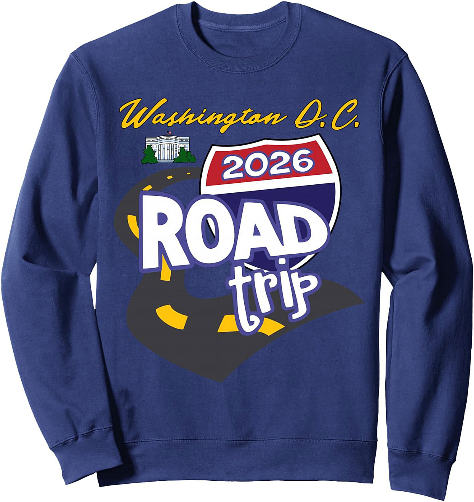 DC 2026 Road Trip Crewneck Sweatshirt Unisex Pullover Gift