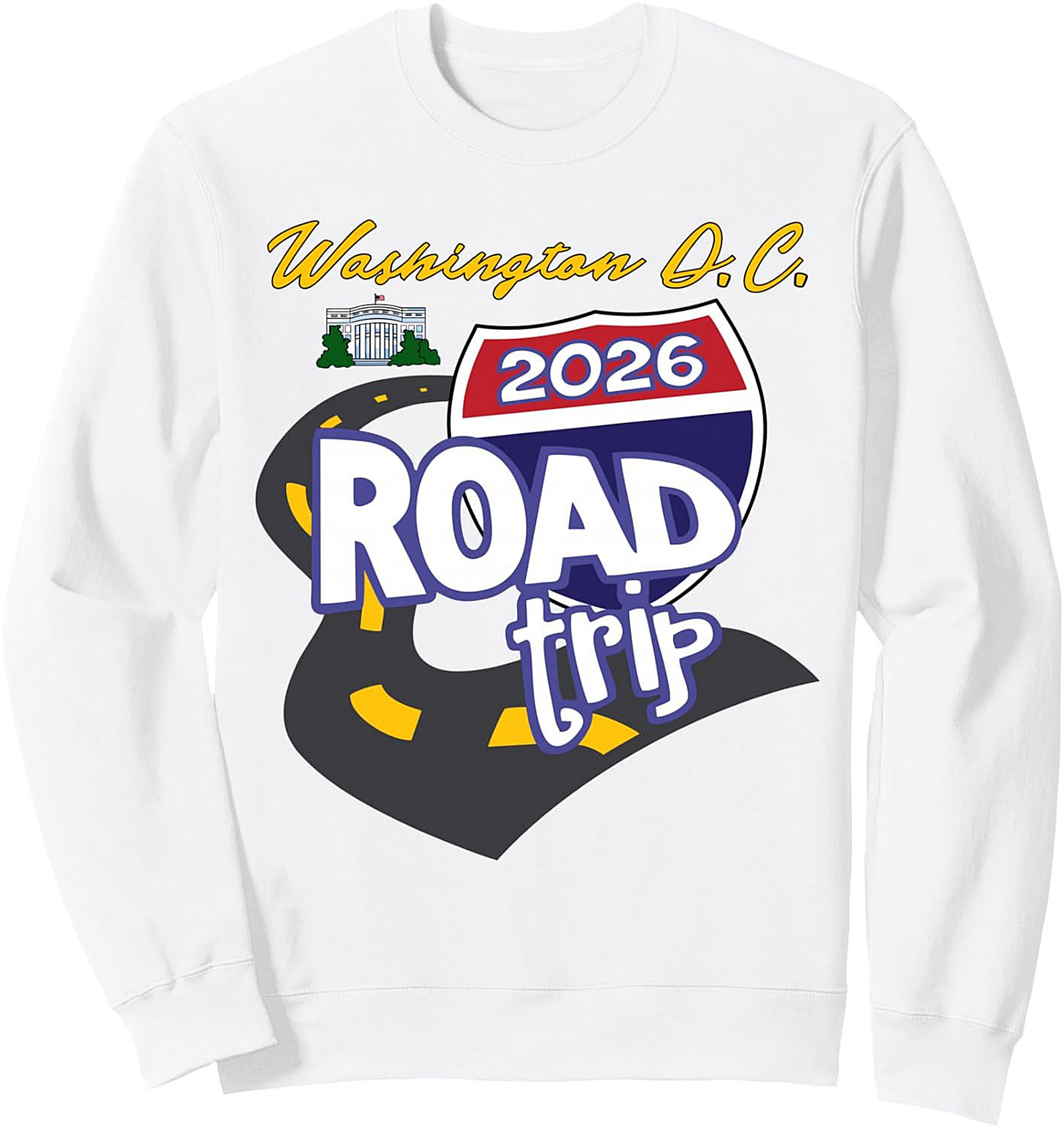 DC 2026 Road Trip Crewneck Sweatshirt Unisex Pullover Gift
