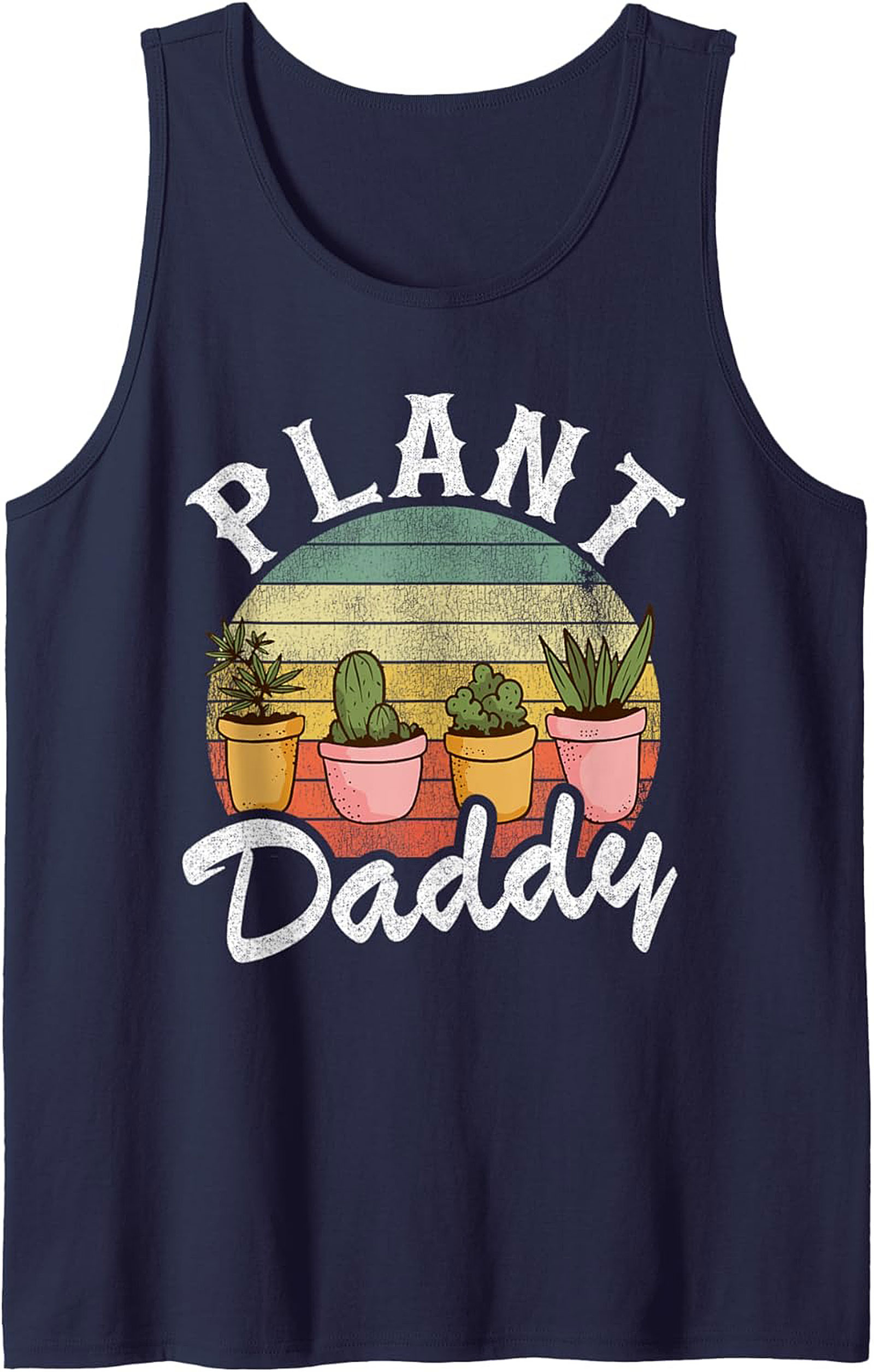 Plant Daddy Tank Top |Vintage Succulent Sleeveless Shirt
