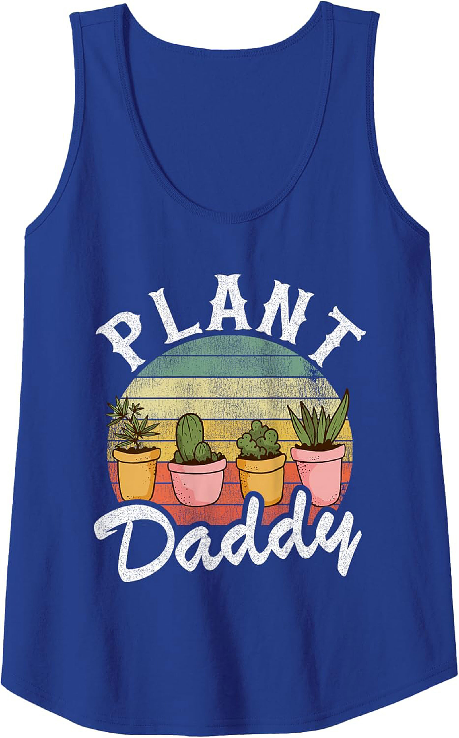 Plant Daddy Tank Top |Vintage Succulent Sleeveless Shirt