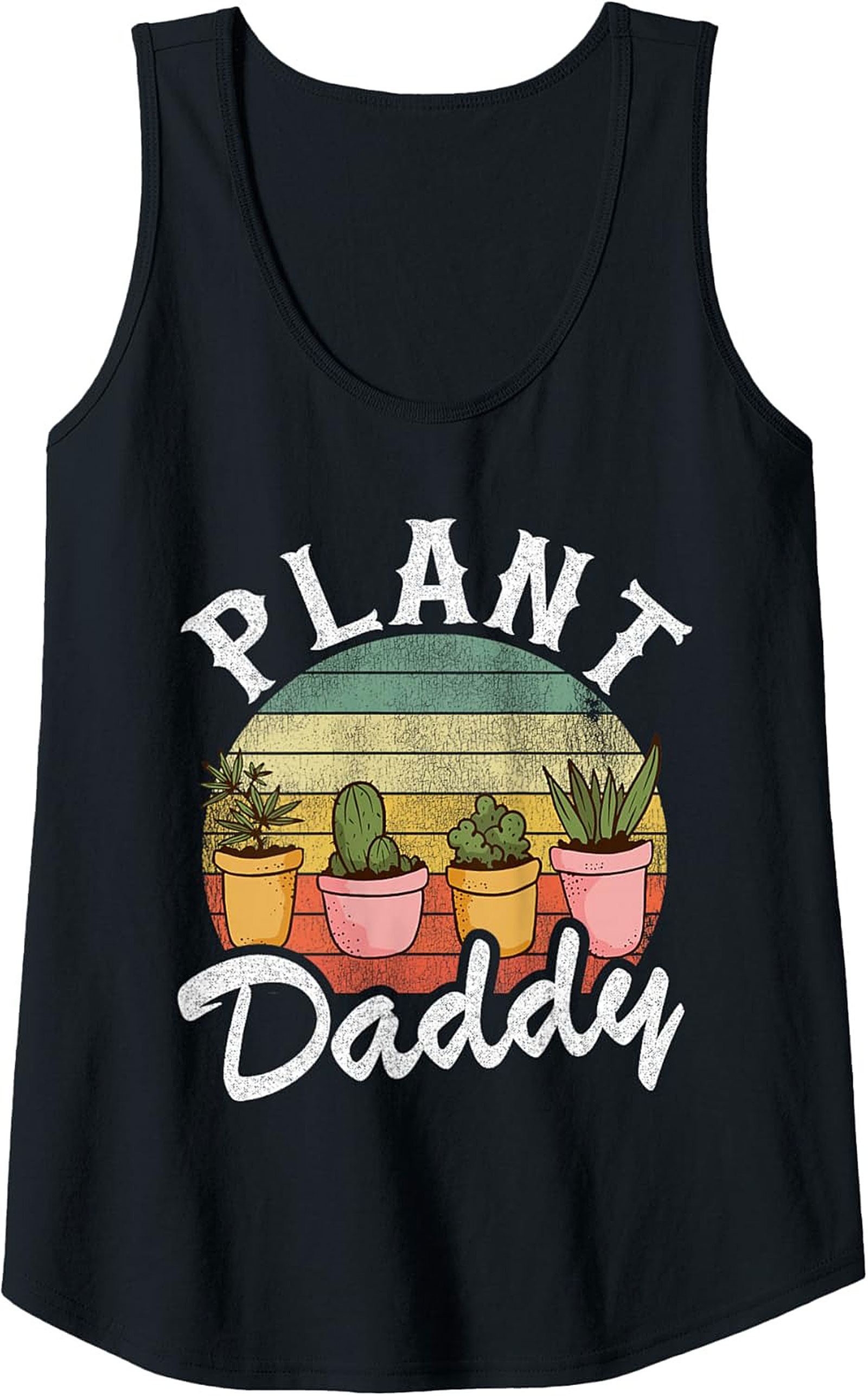 Plant Daddy Tank Top |Vintage Succulent Sleeveless Shirt