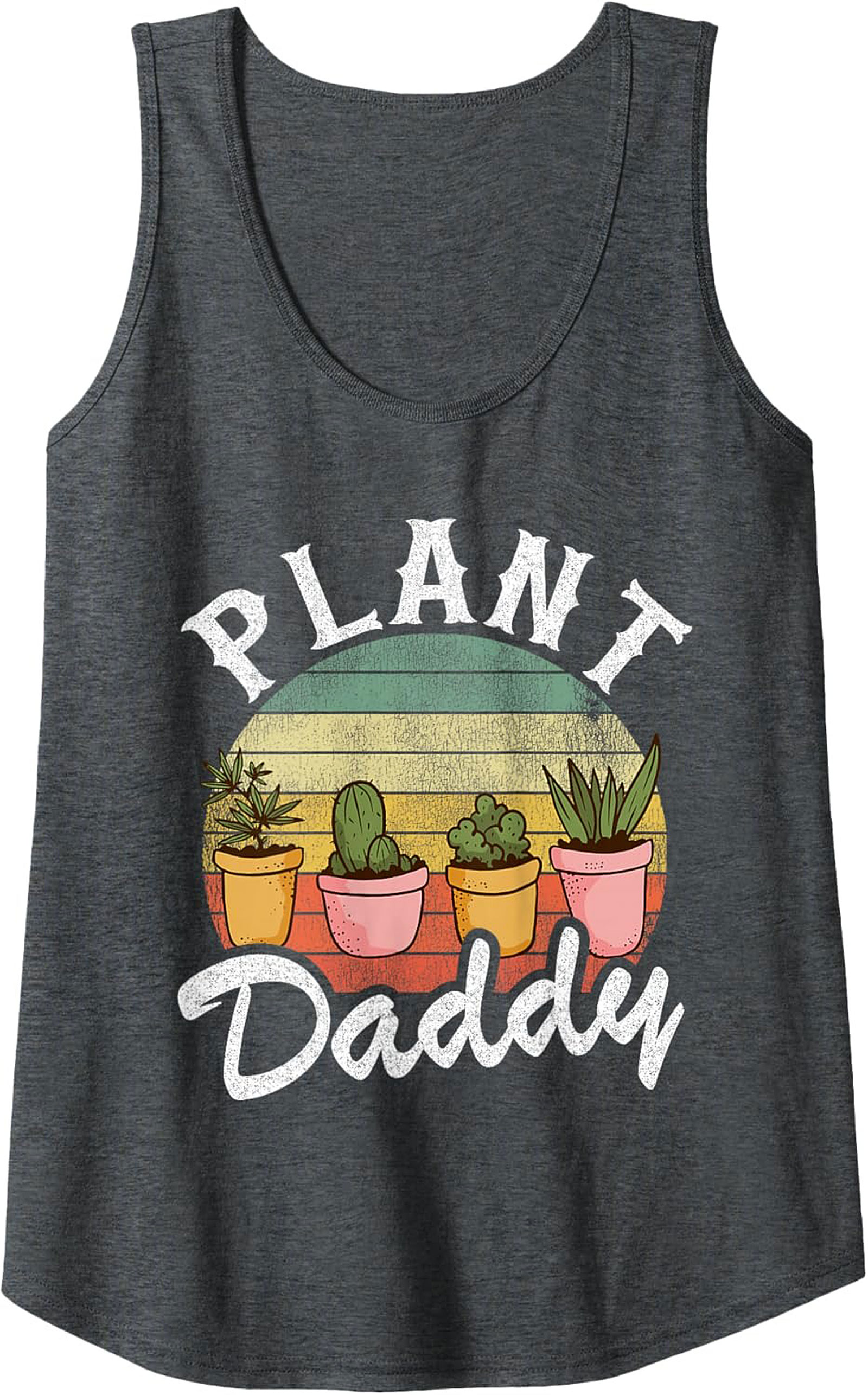 Plant Daddy Tank Top |Vintage Succulent Sleeveless Shirt