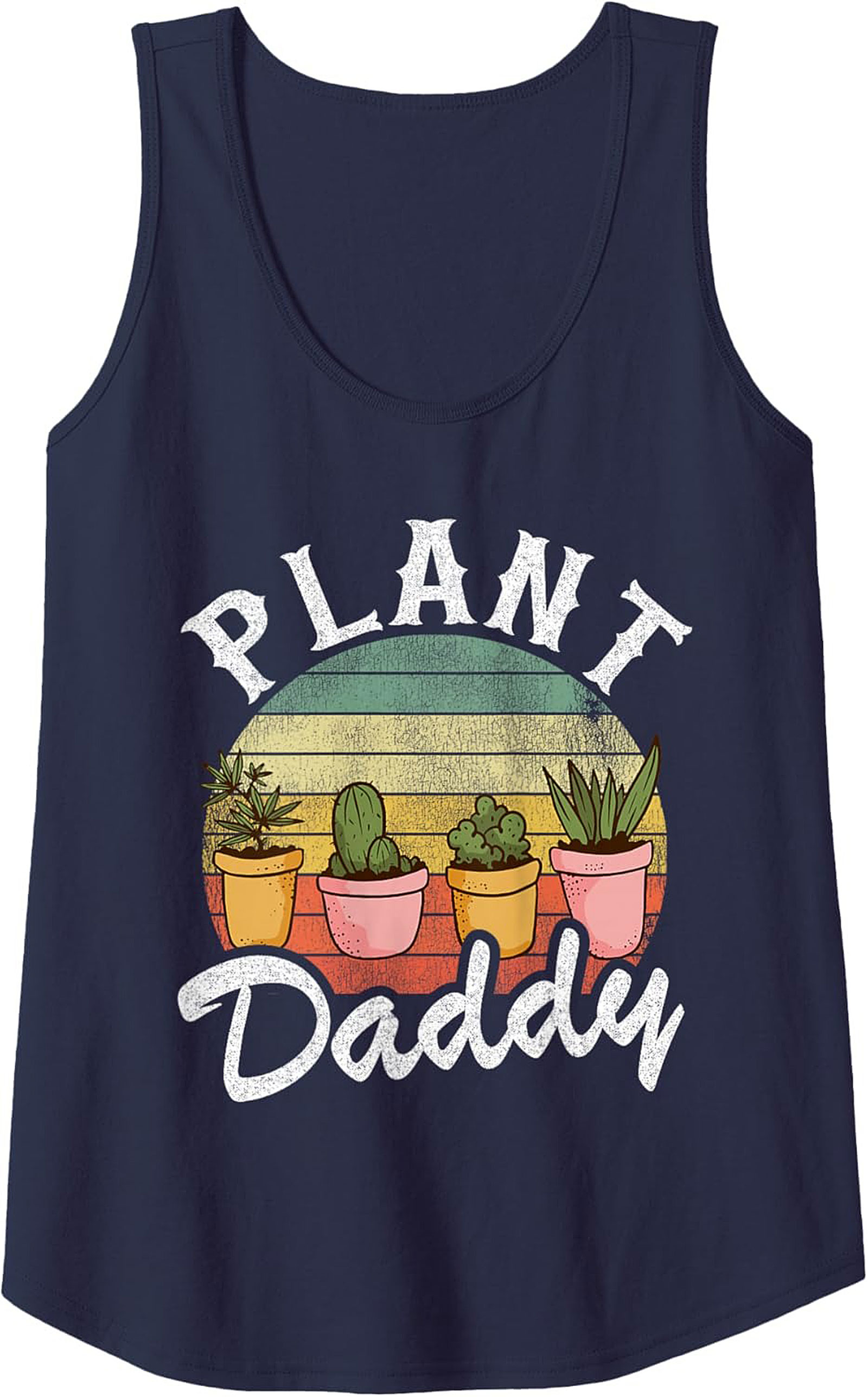 Plant Daddy Tank Top |Vintage Succulent Sleeveless Shirt