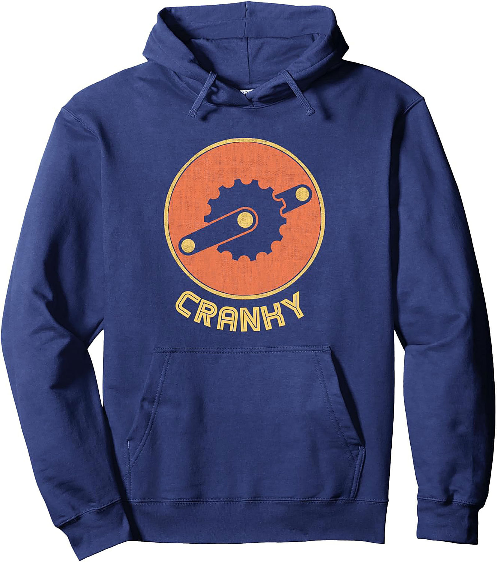 Cranky Cycling Graphic Hoodie | Retro Pullover Gift