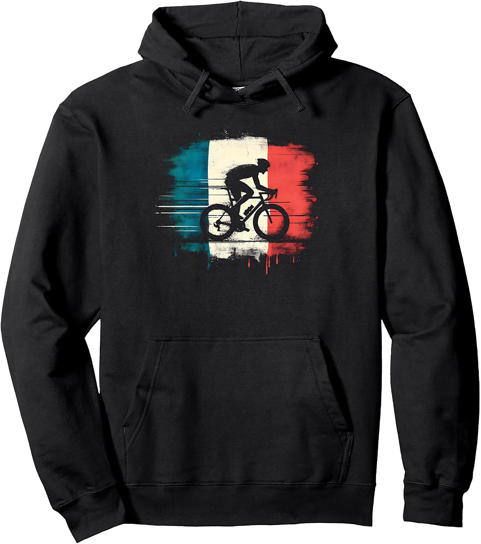 French Cycling Pullover Hoodie | Road Racer Graphic Gift