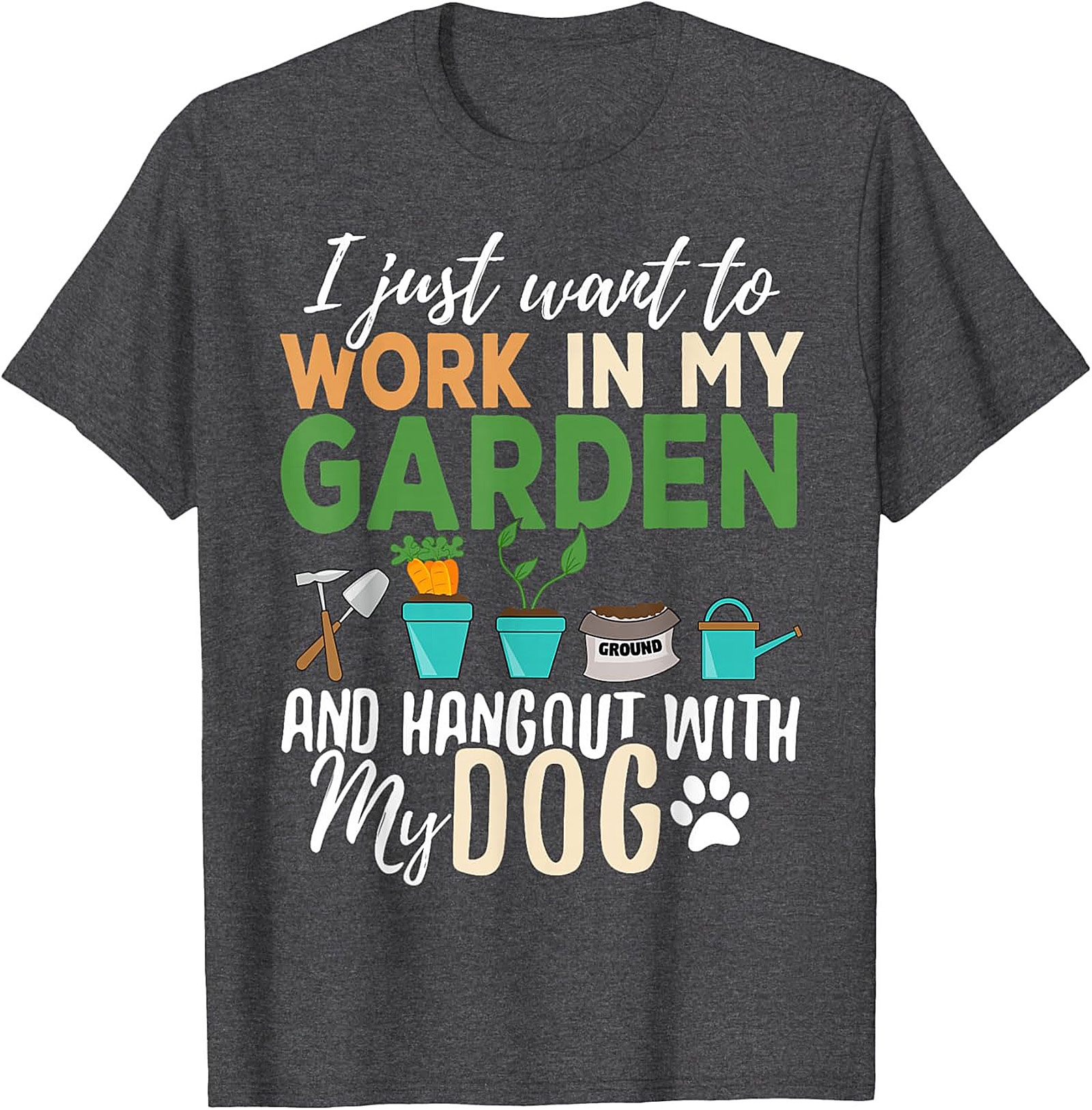 Funny Gardener Dog T-shirt – Garden & Dog Lover Tee