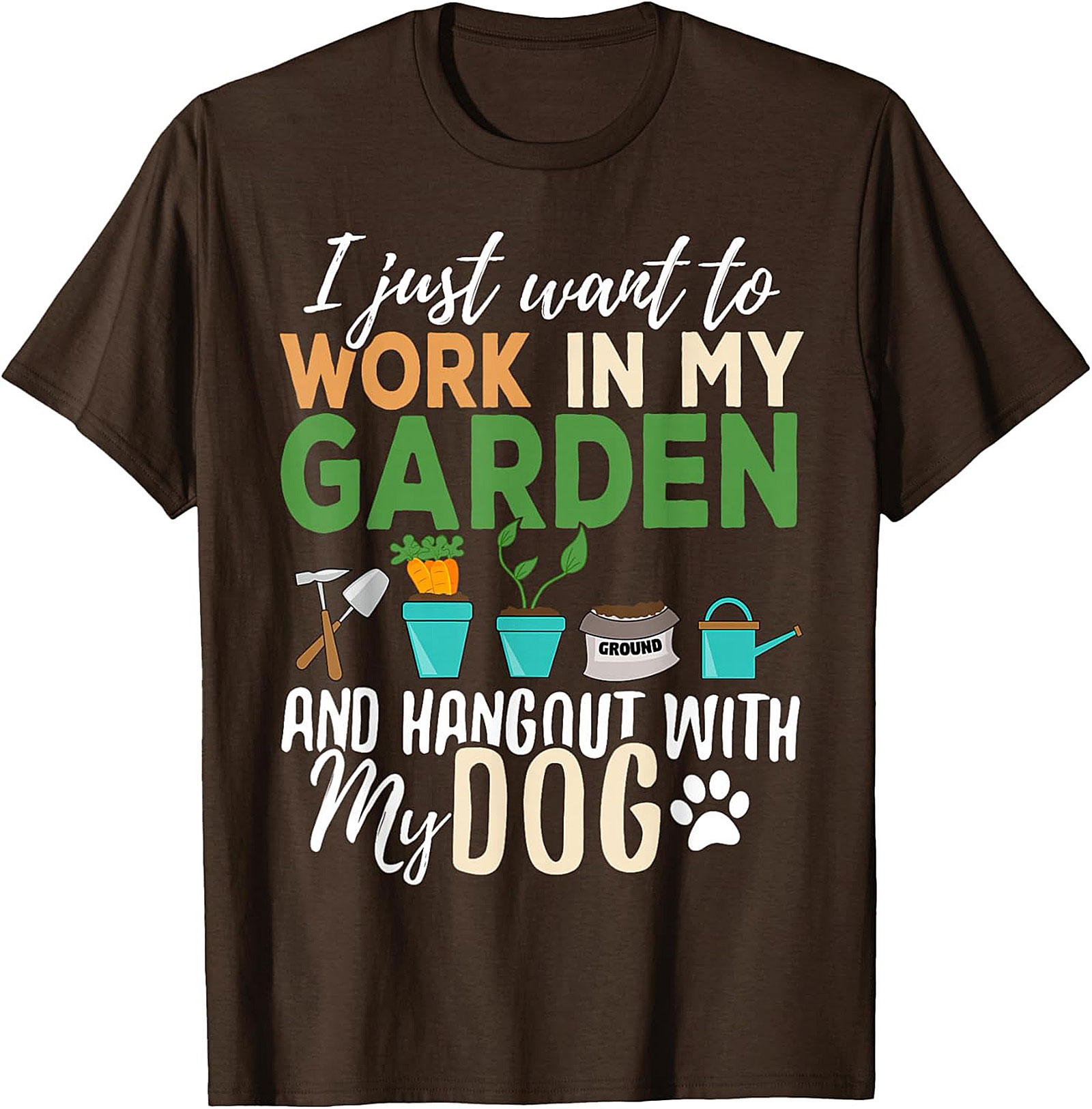Funny Gardener Dog T-shirt – Garden & Dog Lover Tee