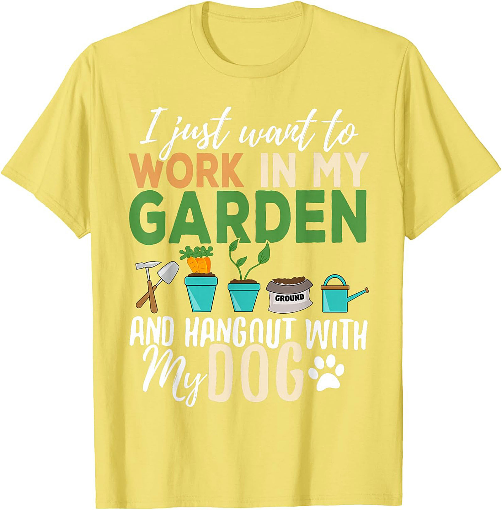 Funny Gardener Dog T-shirt – Garden & Dog Lover Tee