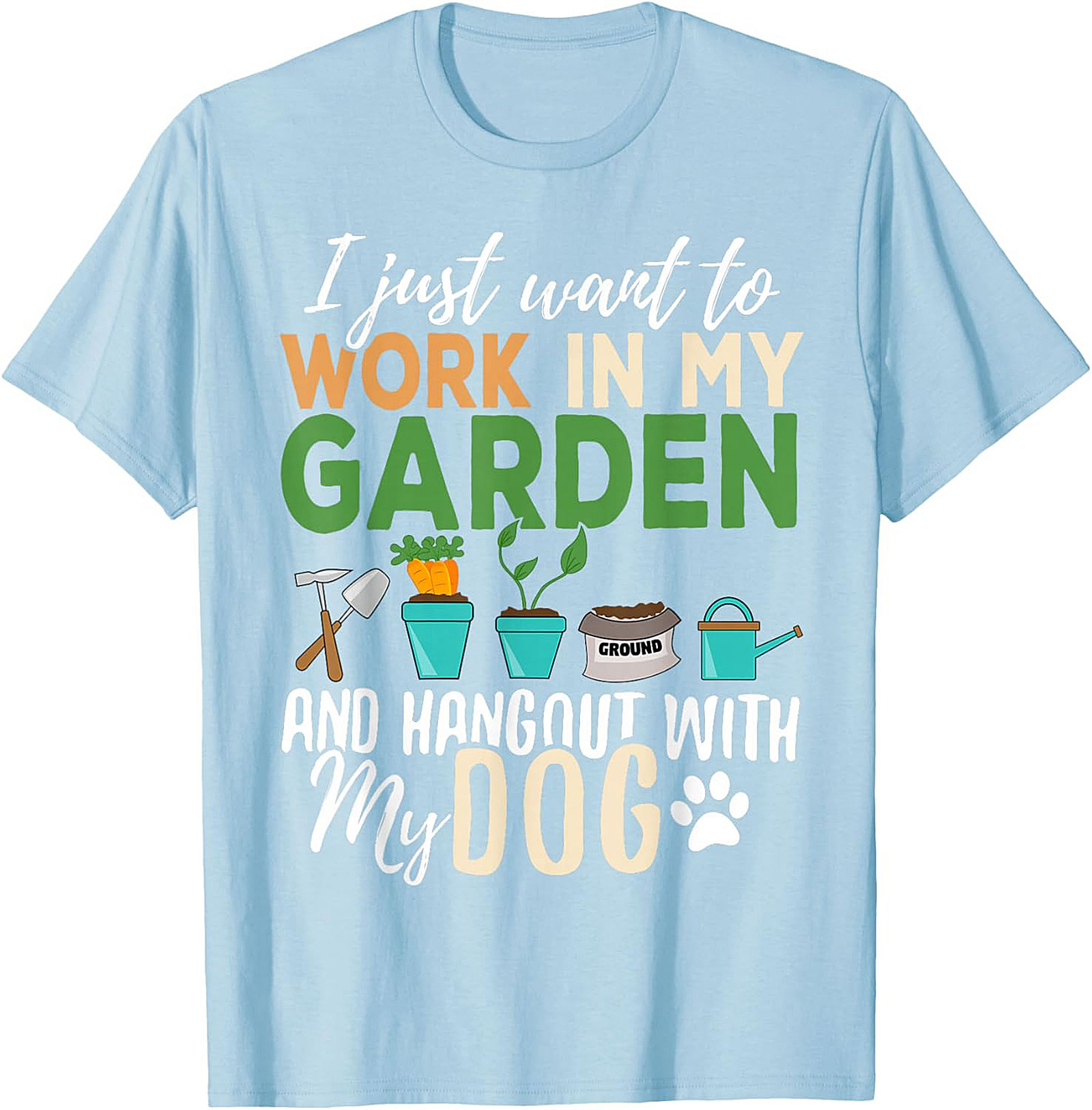Funny Gardener Dog T-shirt – Garden & Dog Lover Tee