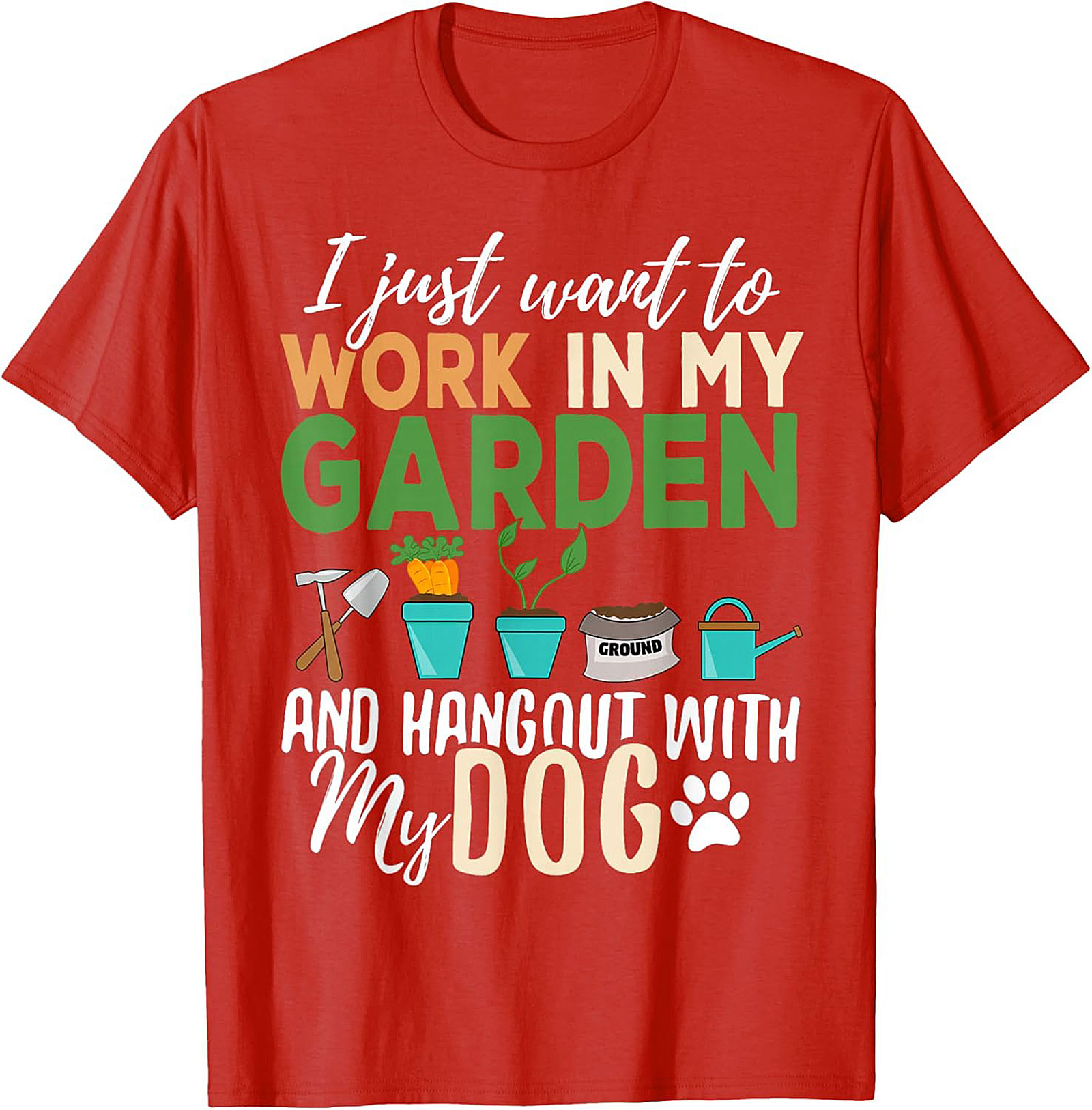 Funny Gardener Dog T-shirt – Garden & Dog Lover Tee