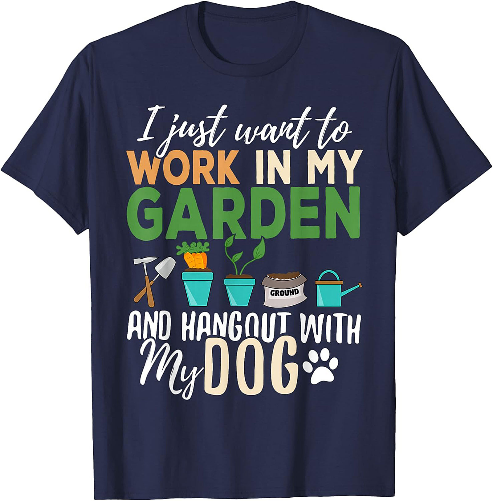 Funny Gardener Dog T-shirt – Garden & Dog Lover Tee