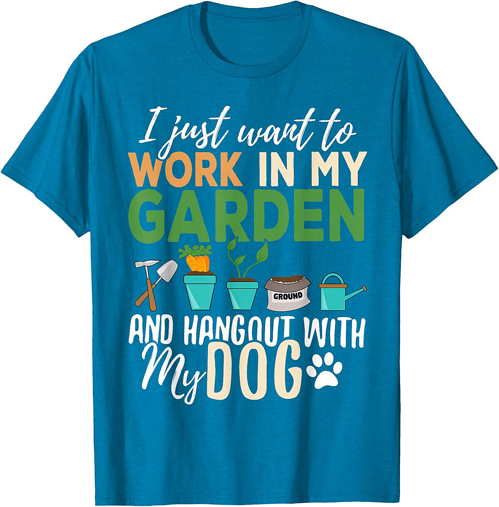 Funny Gardener Dog T-shirt – Garden & Dog Lover Tee