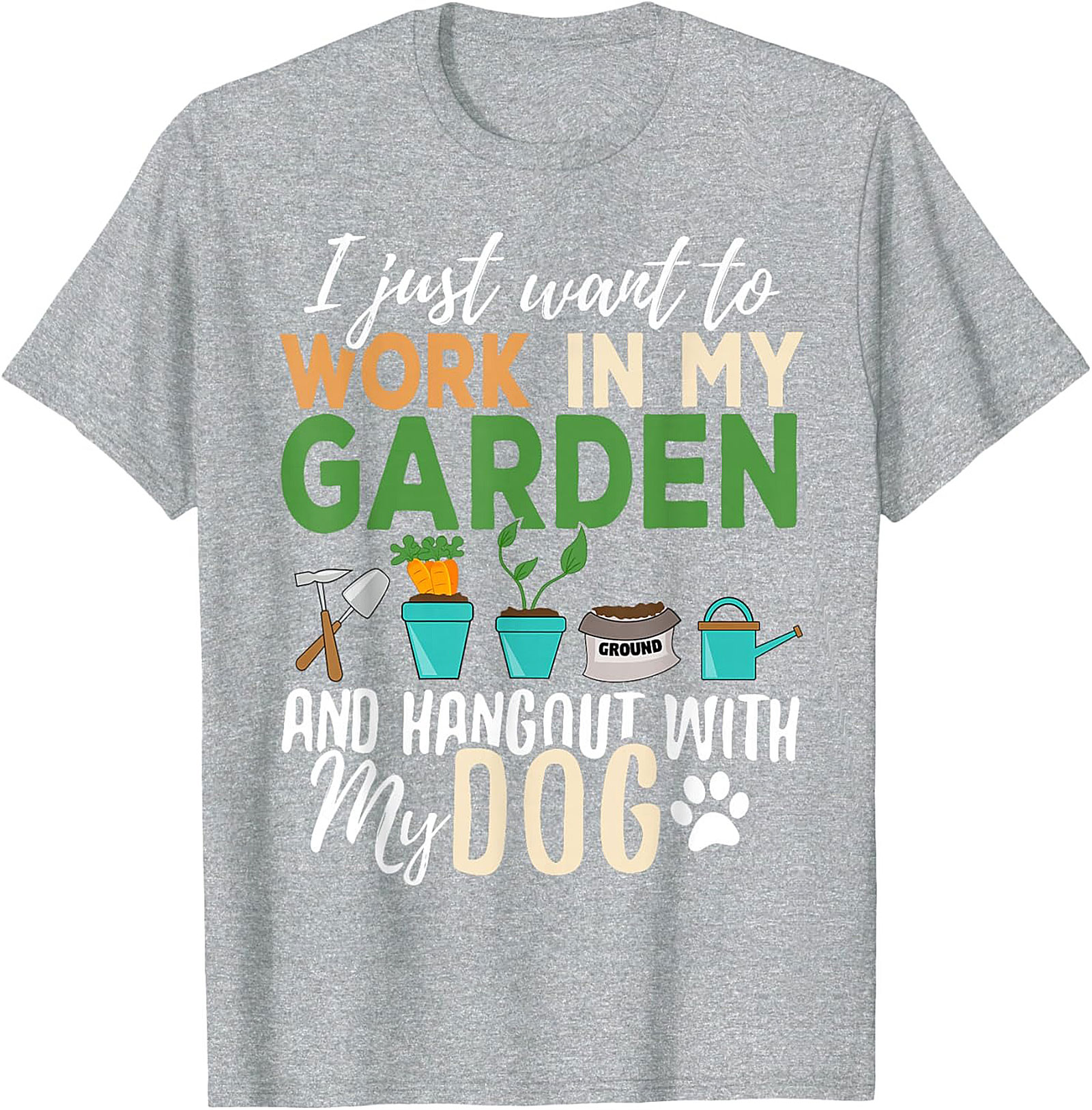 Funny Gardener Dog T-shirt – Garden & Dog Lover Tee