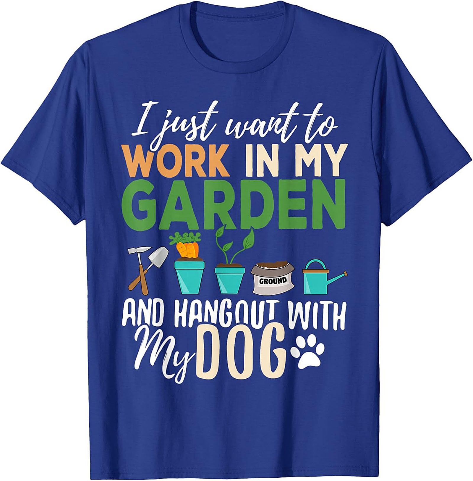 Funny Gardener Dog T-shirt – Garden & Dog Lover Tee
