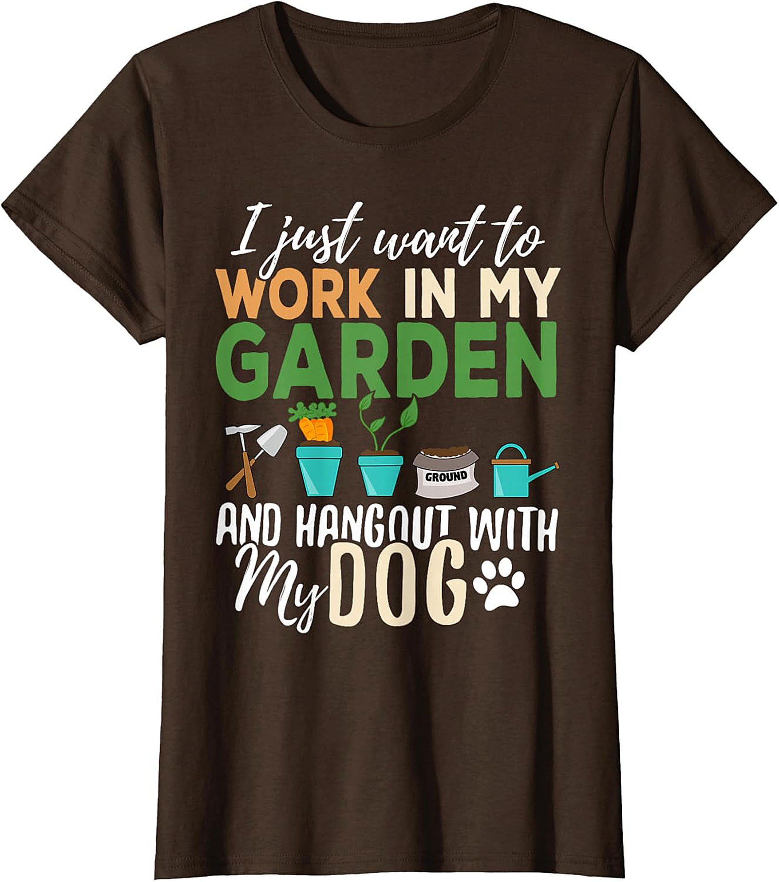 Funny Gardener Dog T-shirt – Garden & Dog Lover Tee
