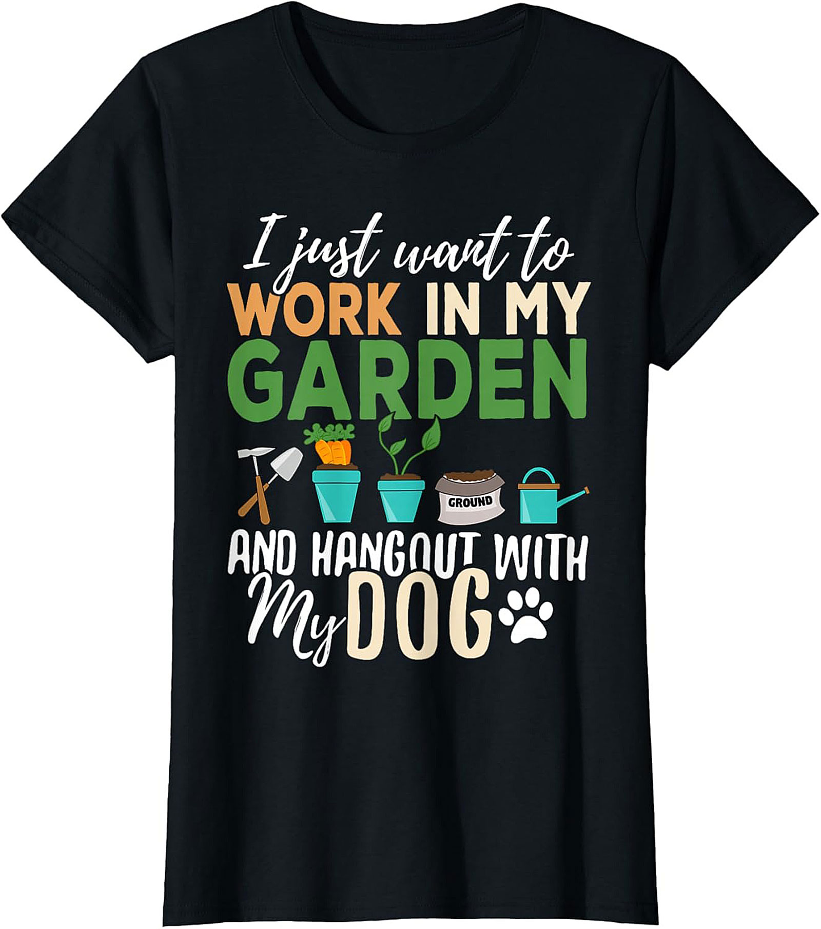 Funny Gardener Dog T-shirt – Garden & Dog Lover Tee