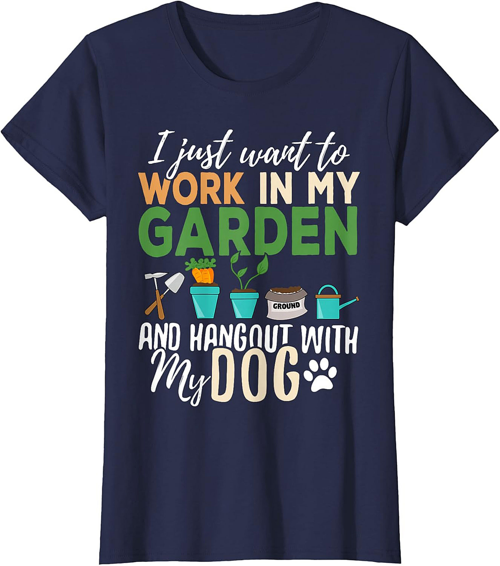 Funny Gardener Dog T-shirt – Garden & Dog Lover Tee