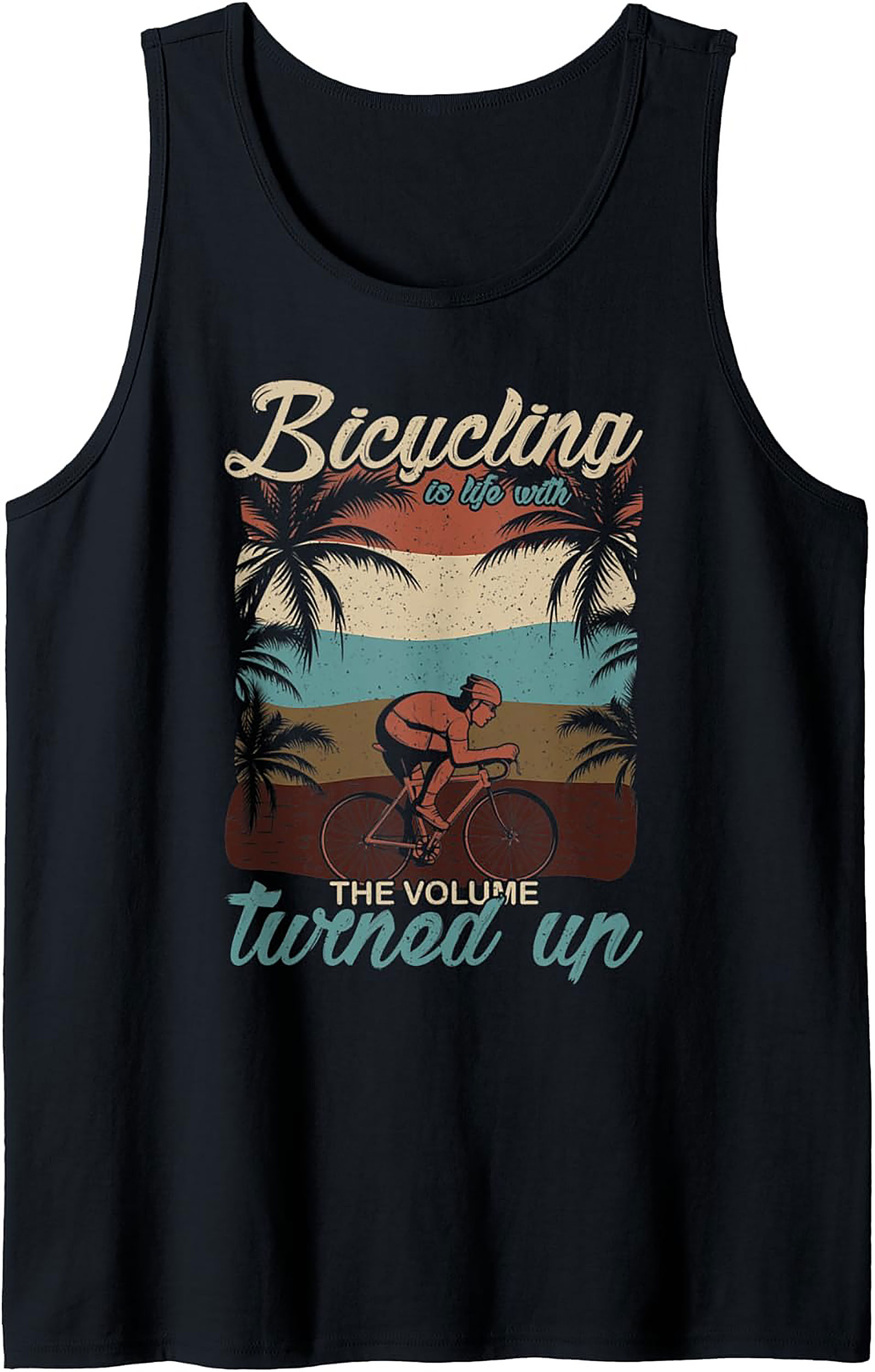 Retro Cycling Graphic Tank Top | Vintage Sleeveless Shirt
