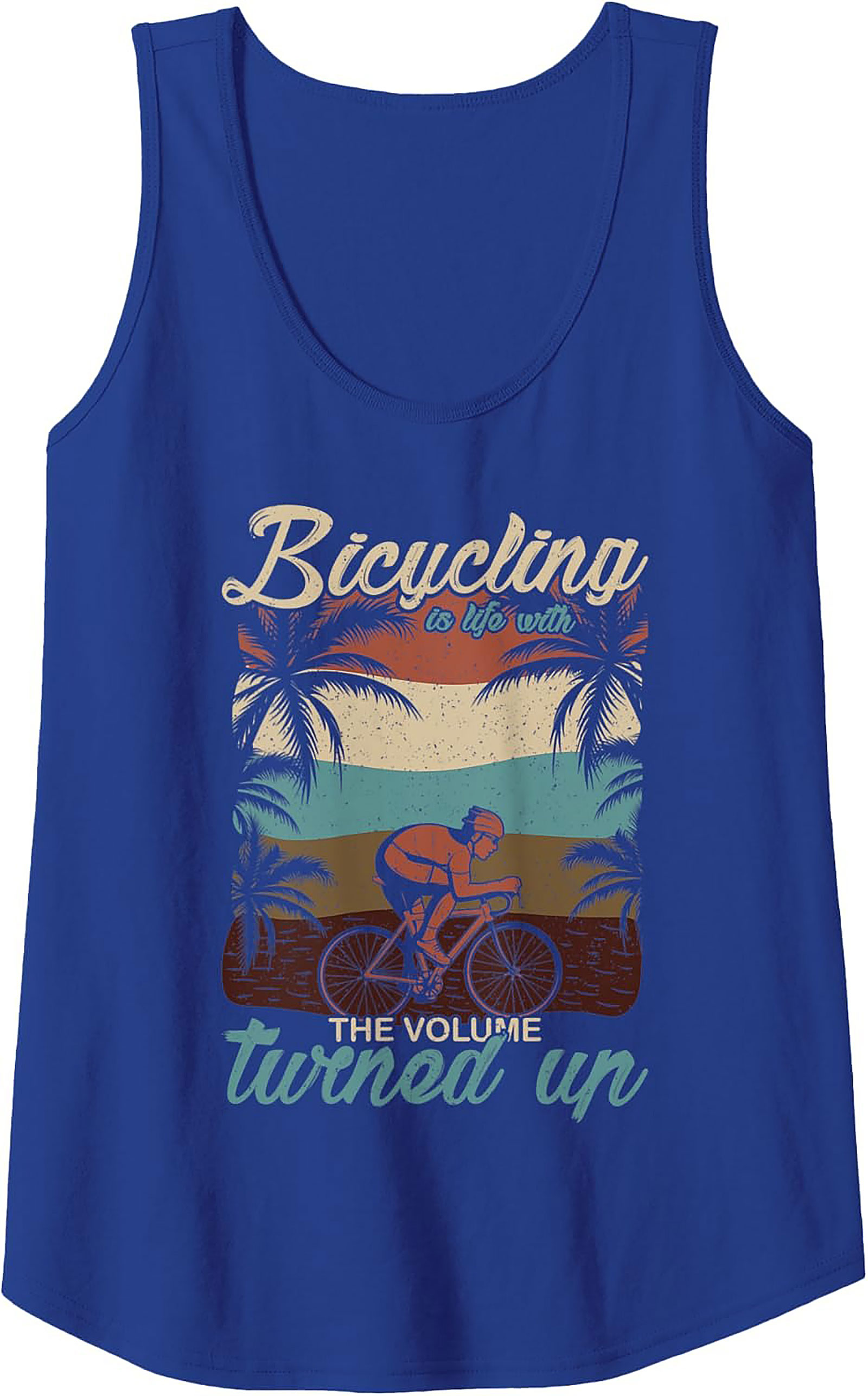 Retro Cycling Graphic Tank Top | Vintage Sleeveless Shirt