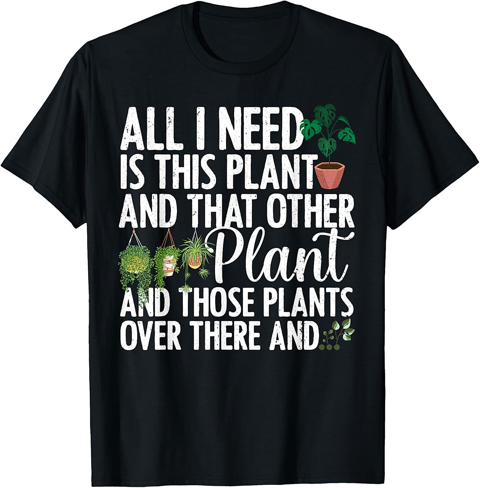 Funny Plant Lover Graphic Tee Soft Cotton Unisex Shirt