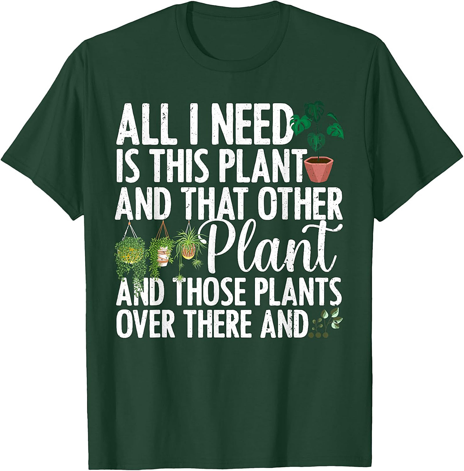 Funny Plant Lover Graphic Tee Soft Cotton Unisex Shirt