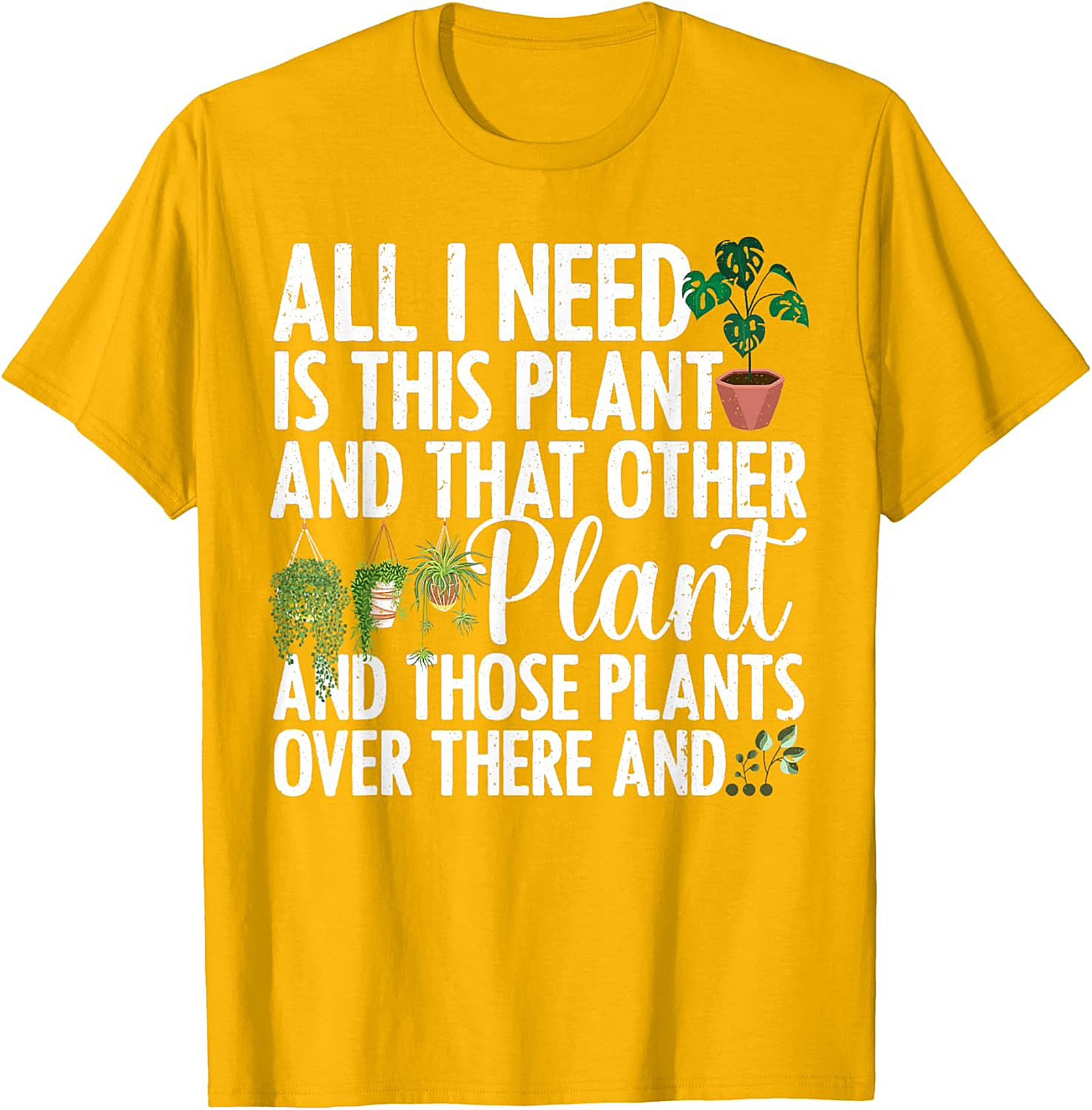 Funny Plant Lover Graphic Tee Soft Cotton Unisex Shirt