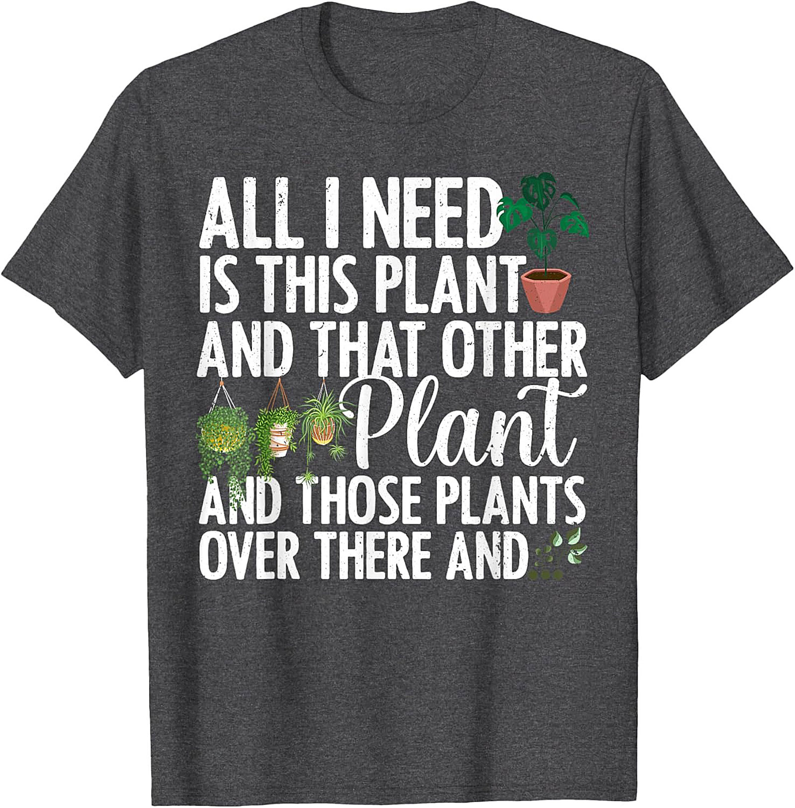 Funny Plant Lover Graphic Tee Soft Cotton Unisex Shirt