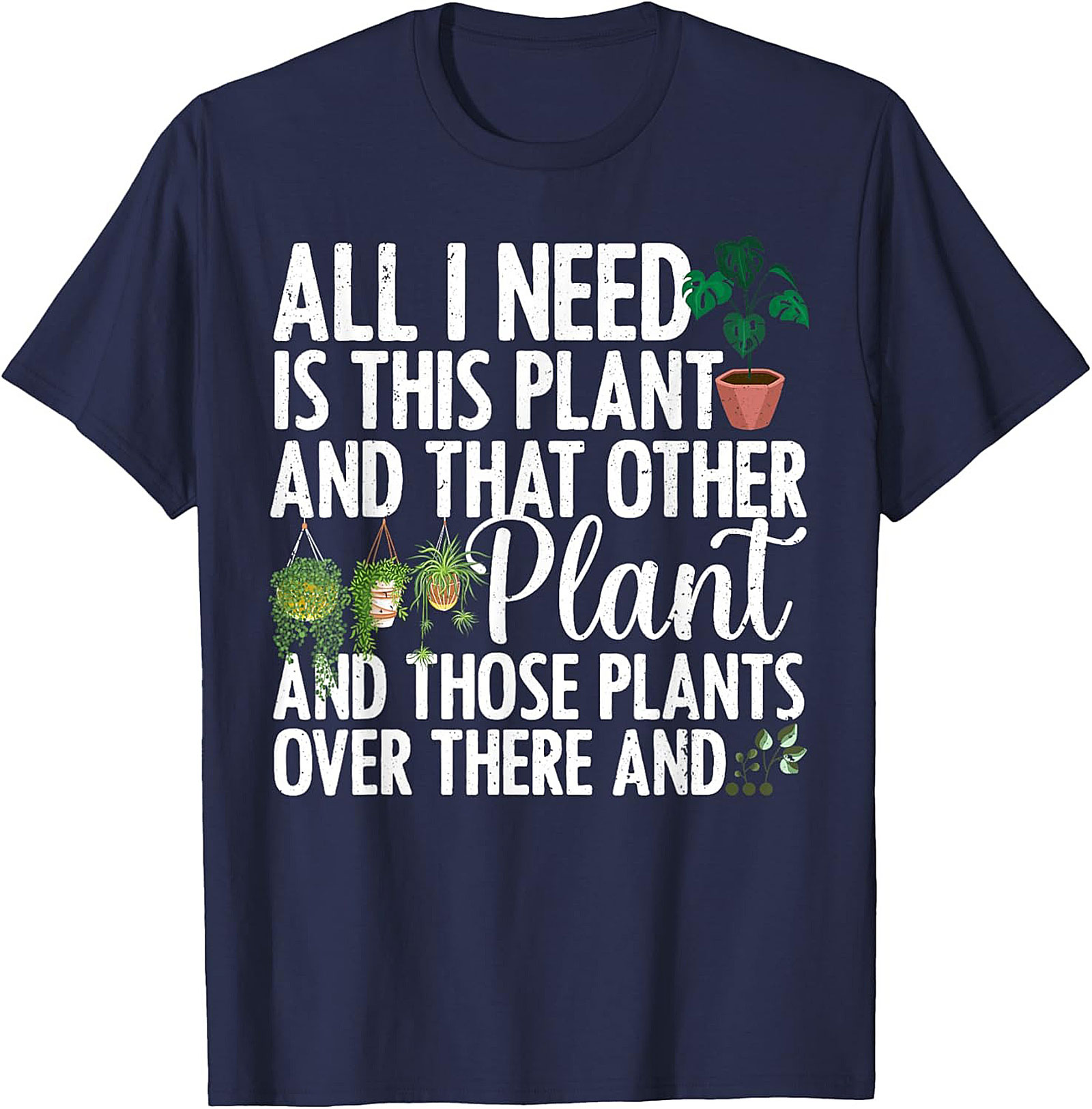 Funny Plant Lover Graphic Tee Soft Cotton Unisex Shirt