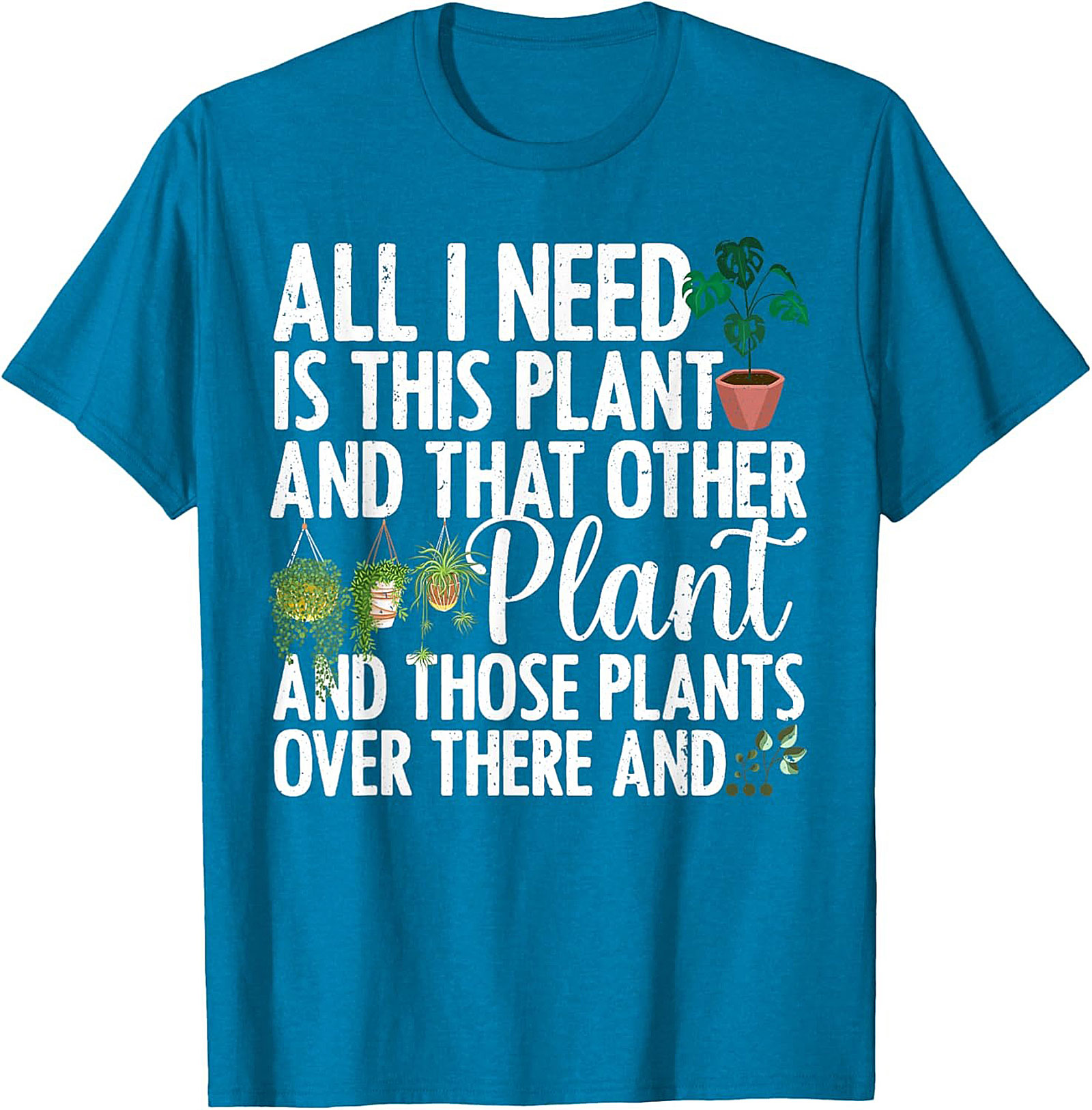 Funny Plant Lover Graphic Tee Soft Cotton Unisex Shirt
