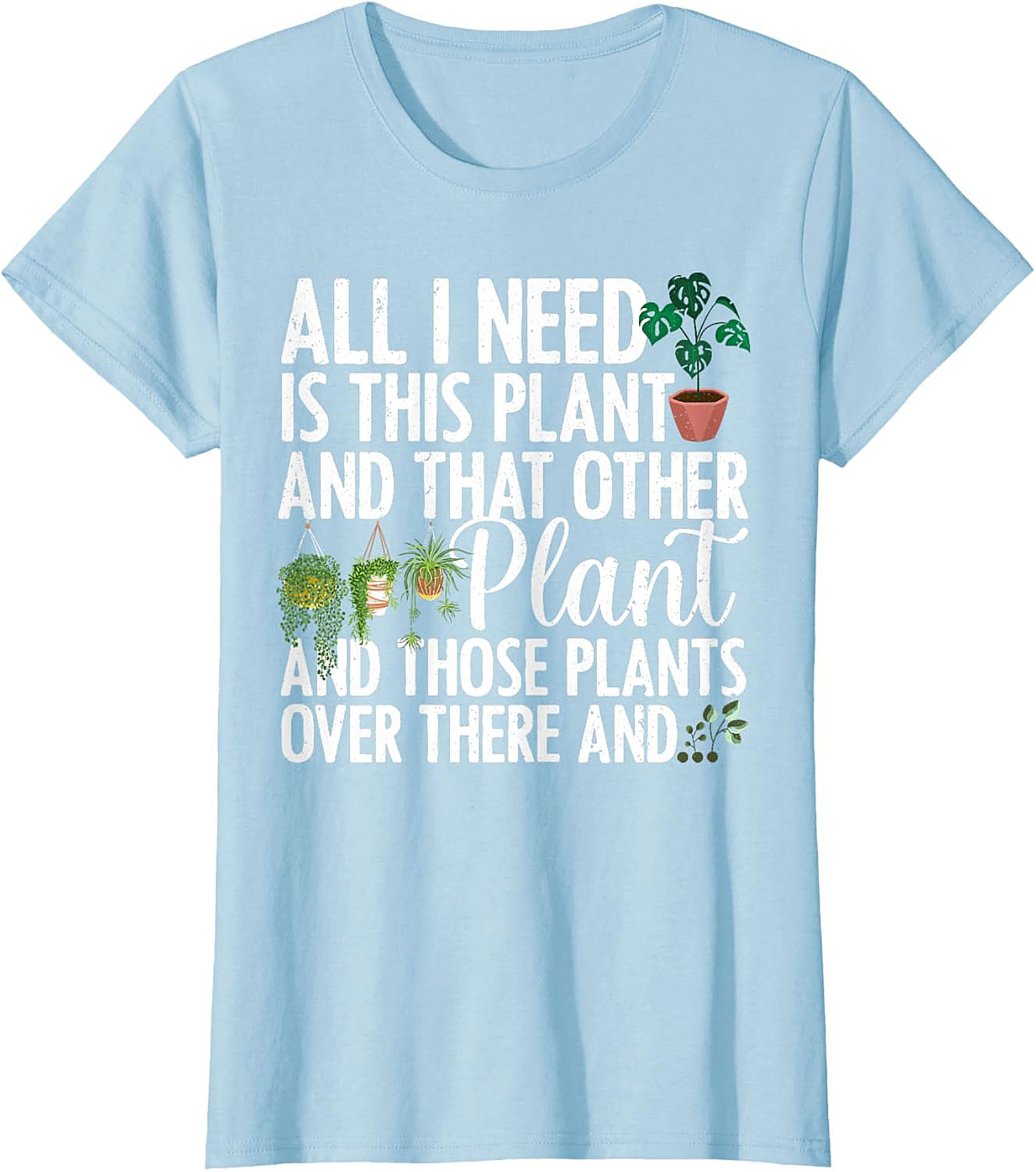 Funny Plant Lover Graphic Tee Soft Cotton Unisex Shirt
