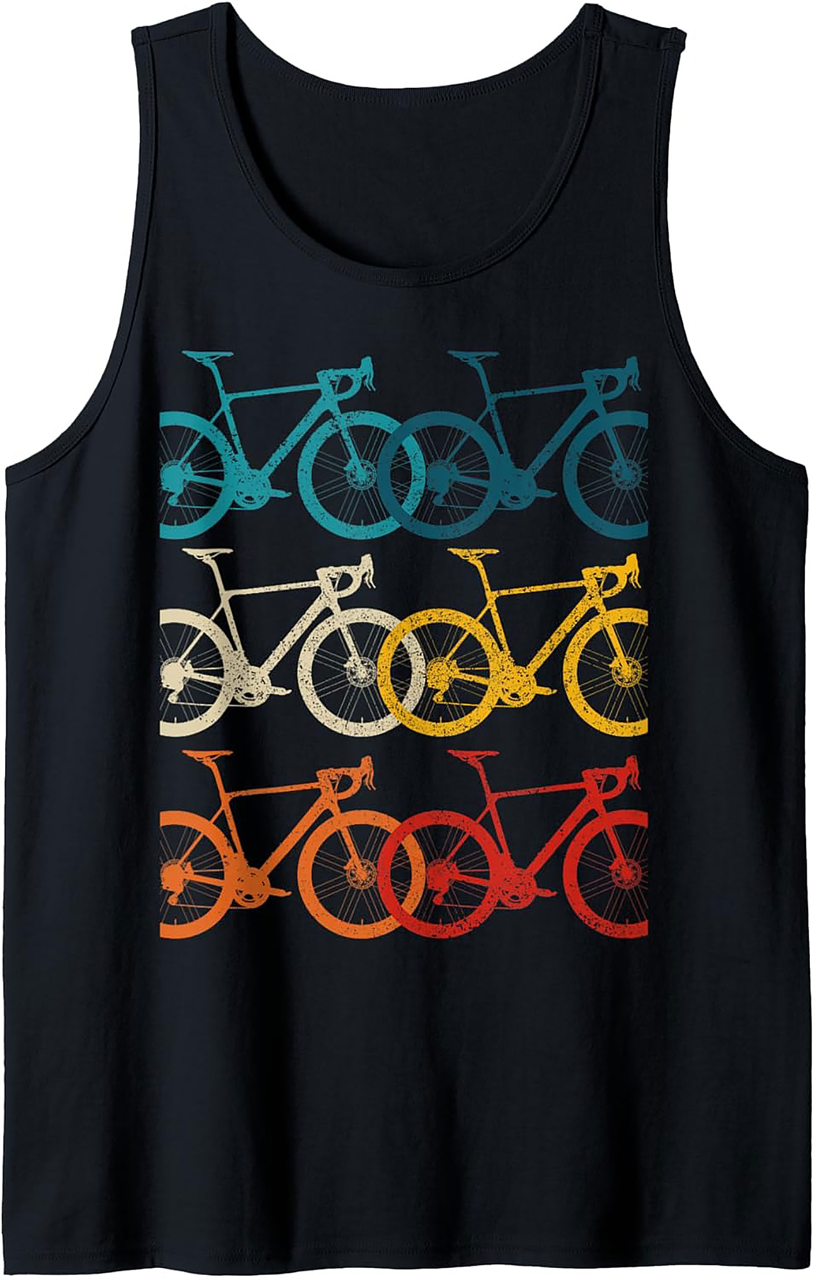Vintage Cycling Tank Top | Retro Road Bike Graphic Tank