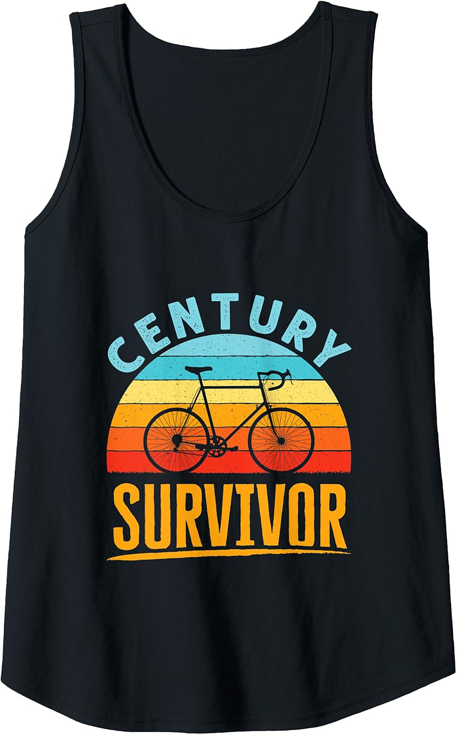 Century Survivor Cycling Tank Top | 100-Mile Biker Gift