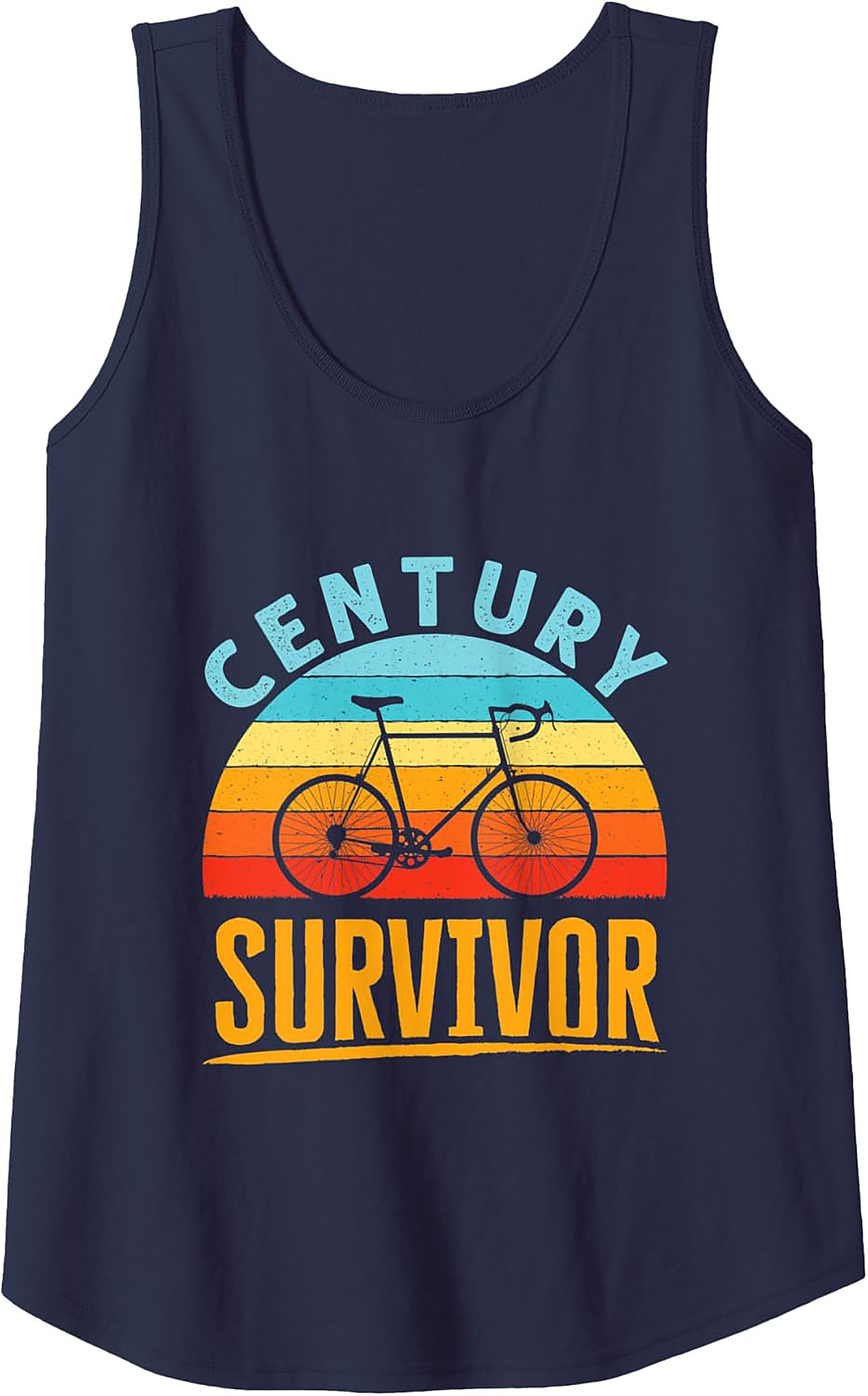 Century Survivor Cycling Tank Top | 100-Mile Biker Gift