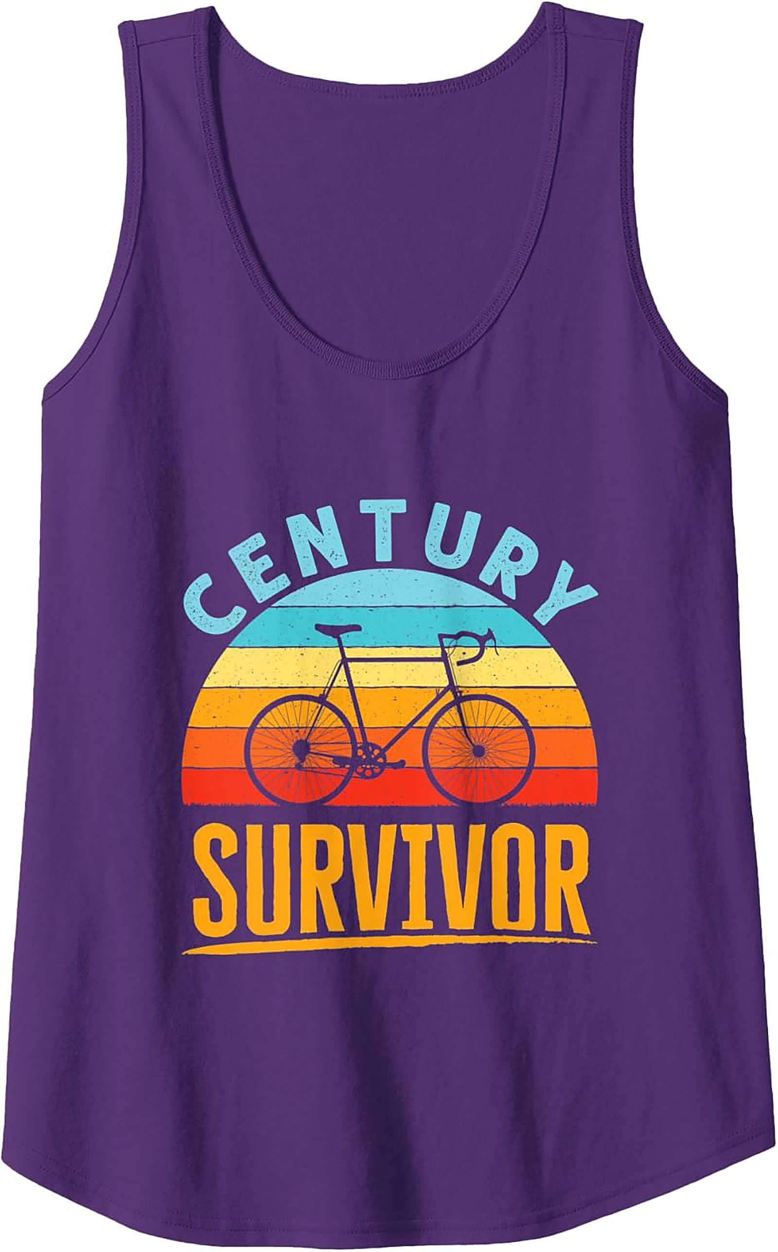 Century Survivor Cycling Tank Top | 100-Mile Biker Gift