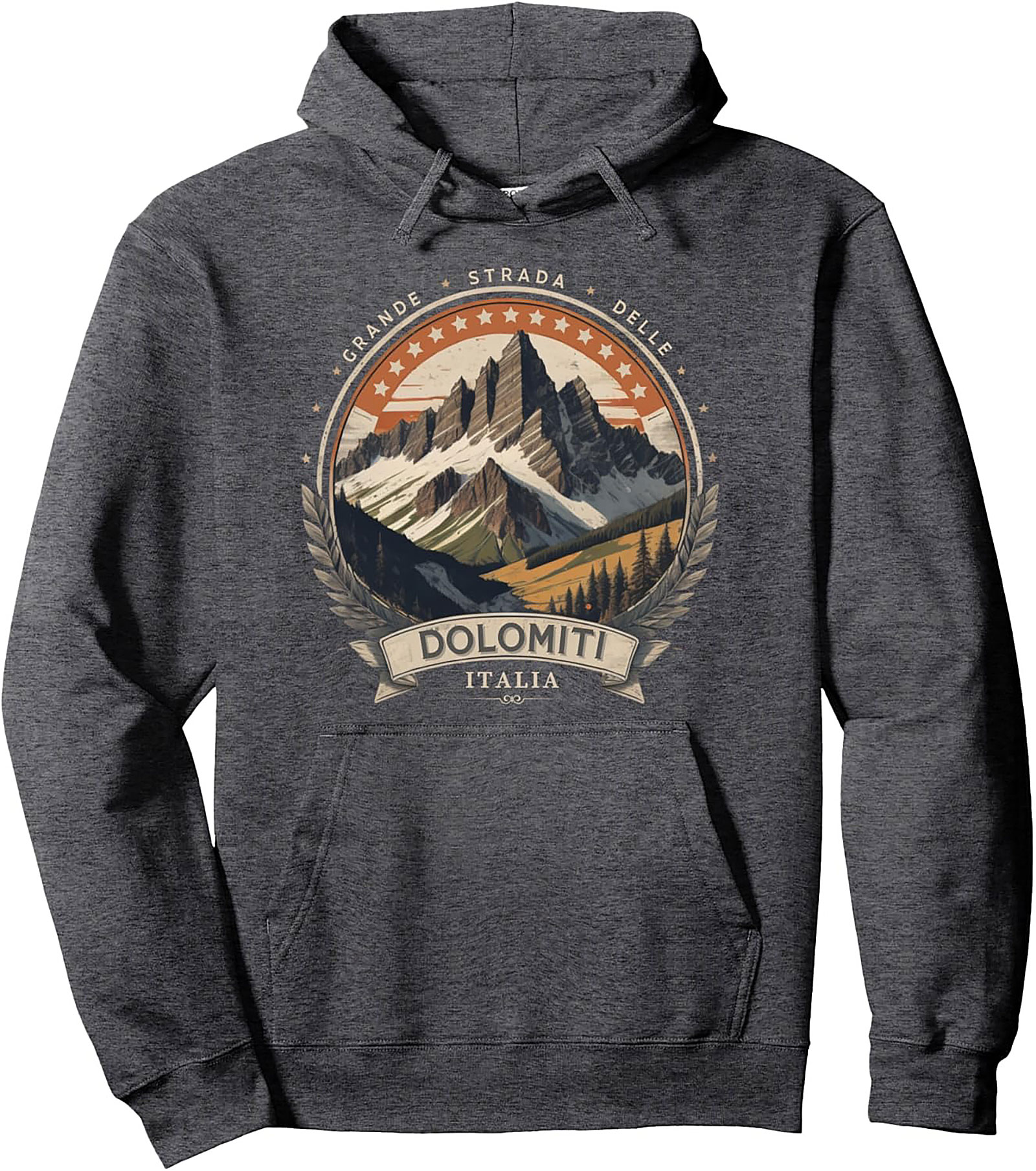  Dolomites Pullover Hoodie Vintage Italian Alps Graphic