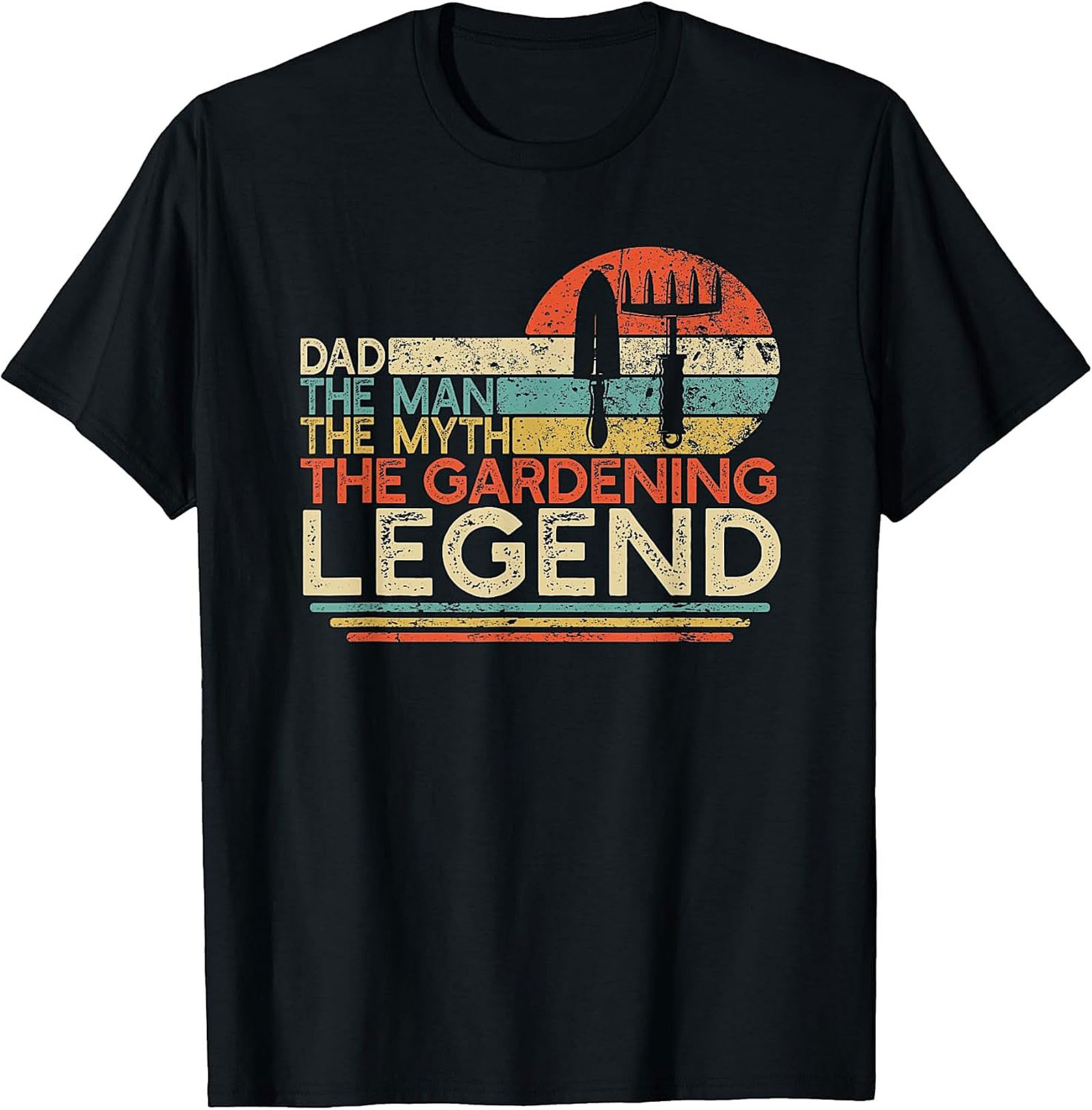 Dad The Gardening Legend T-Shirt Funny Vintage Tee