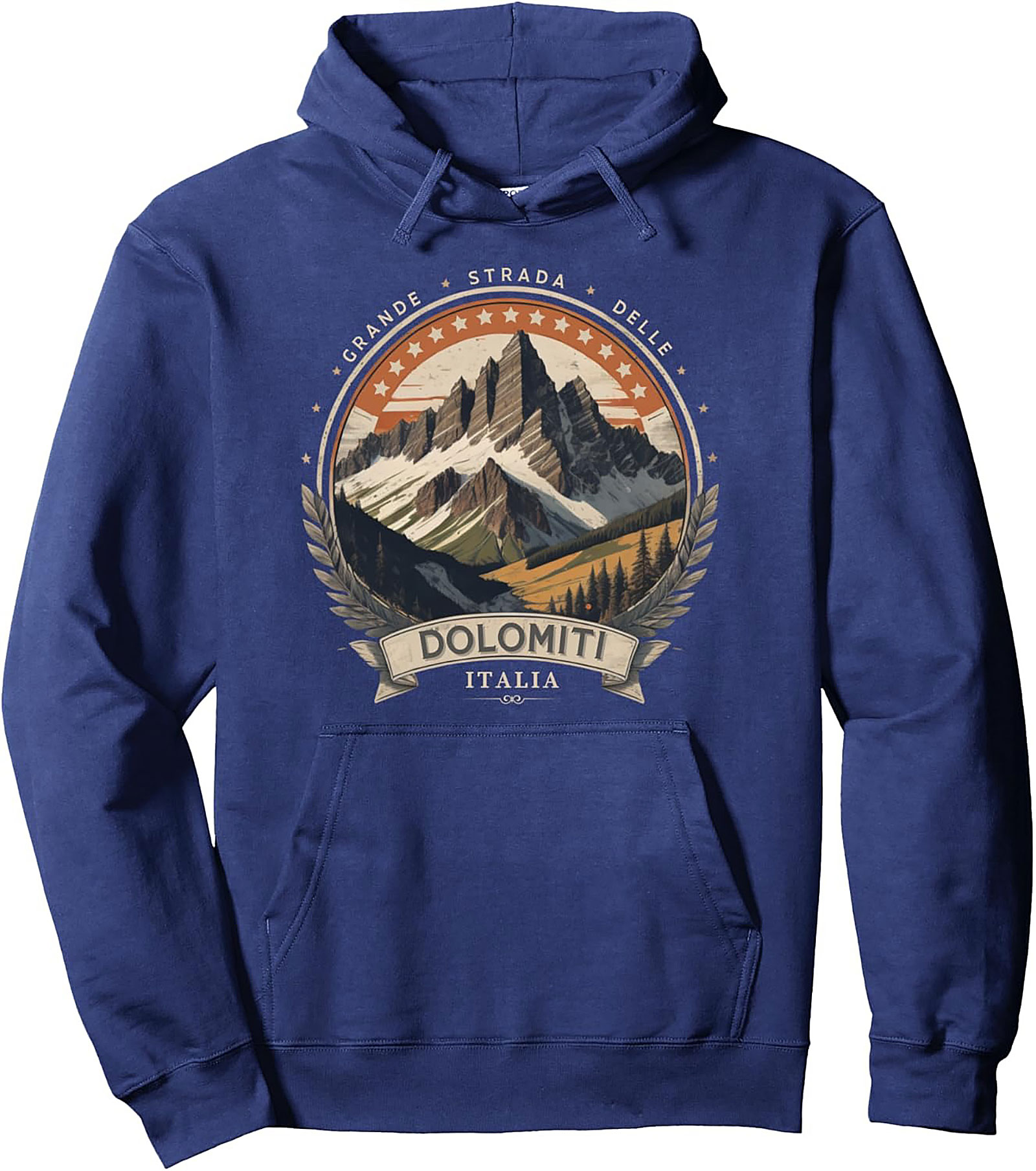  Dolomites Pullover Hoodie Vintage Italian Alps Graphic