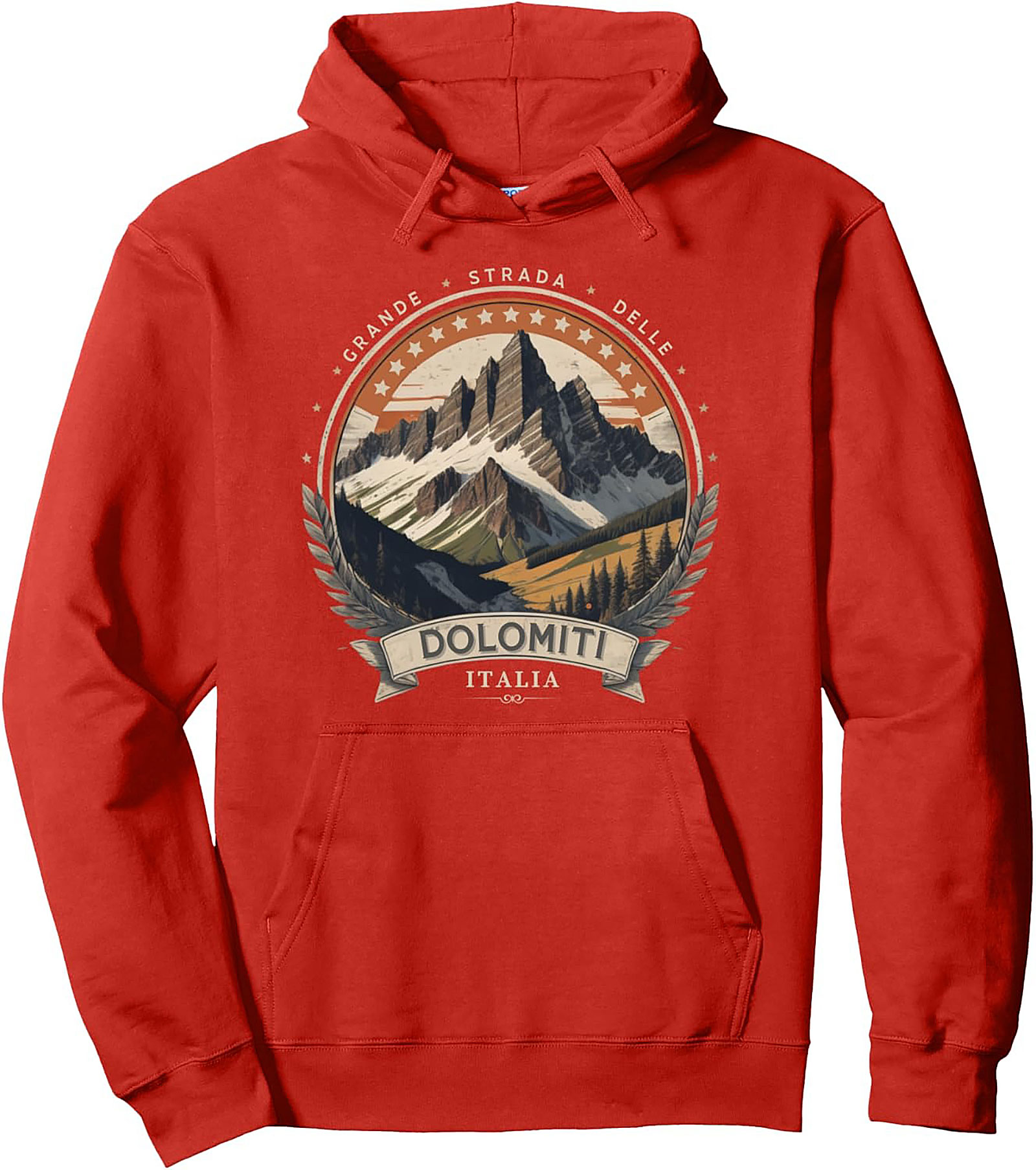  Dolomites Pullover Hoodie Vintage Italian Alps Graphic