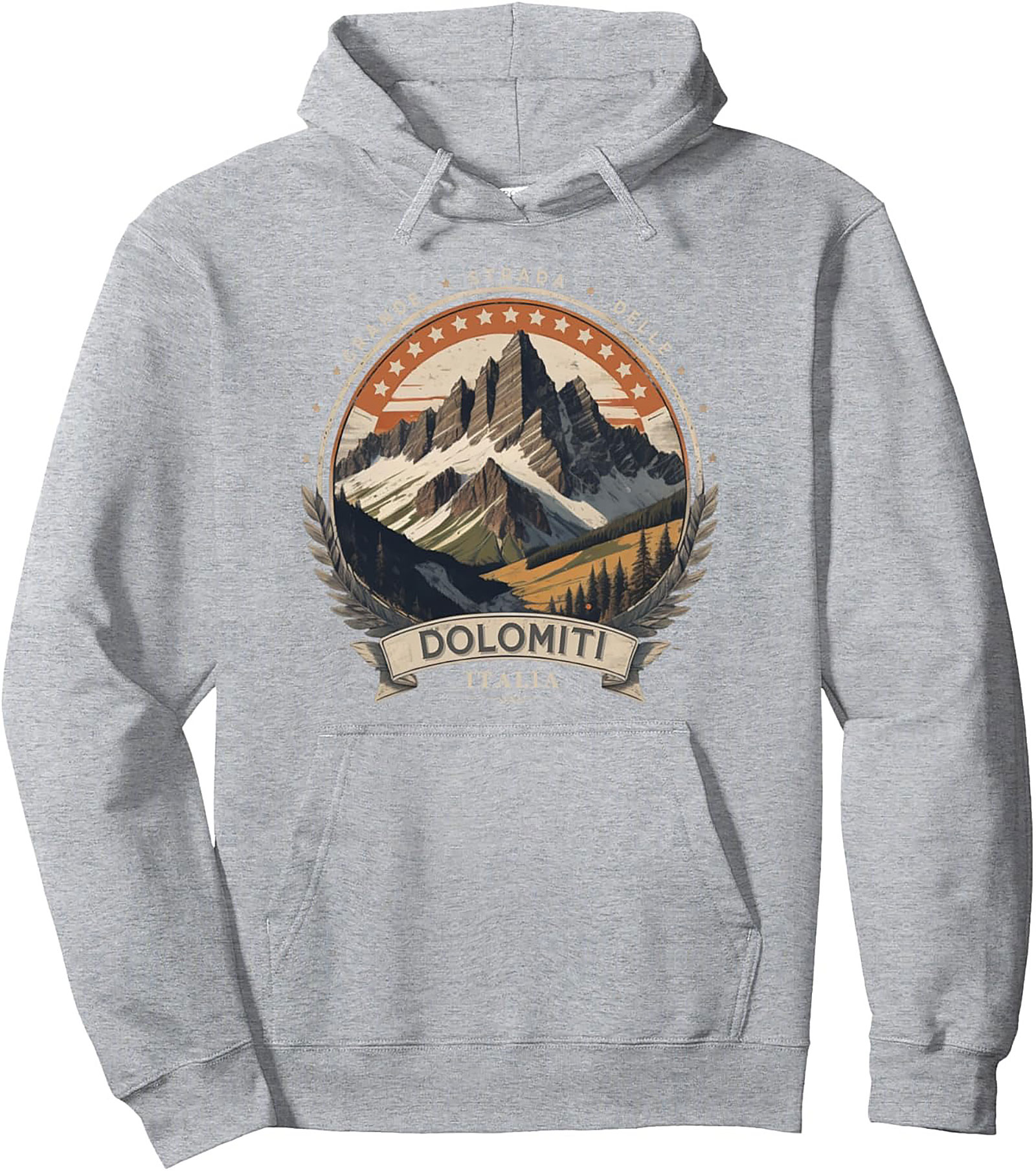  Dolomites Pullover Hoodie Vintage Italian Alps Graphic