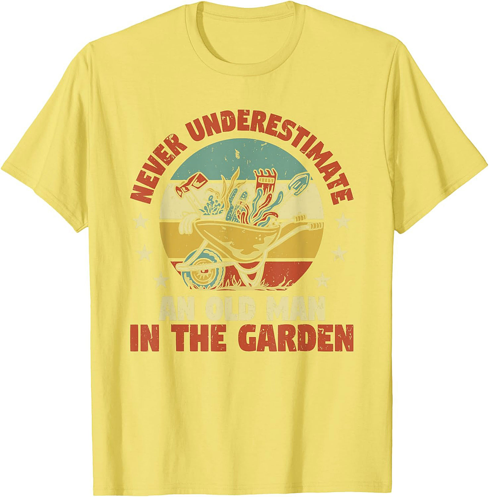 Old Man Gardening T-shirt Funny Vintage Gardener Tee