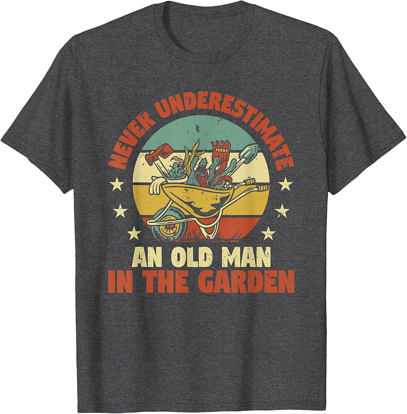 Old Man Gardening T-shirt Funny Vintage Gardener Tee
