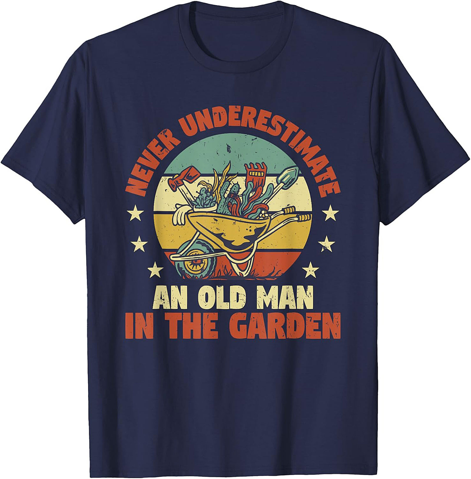 Old Man Gardening T-shirt Funny Vintage Gardener Tee