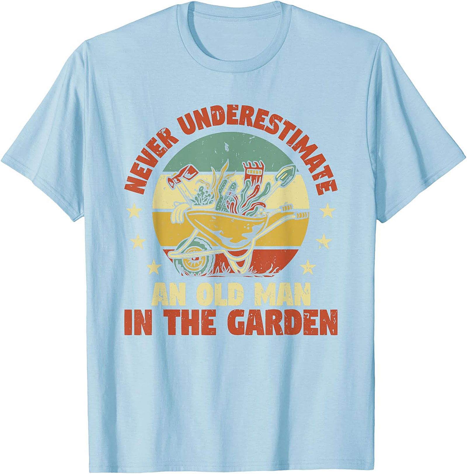 Old Man Gardening T-shirt Funny Vintage Gardener Tee