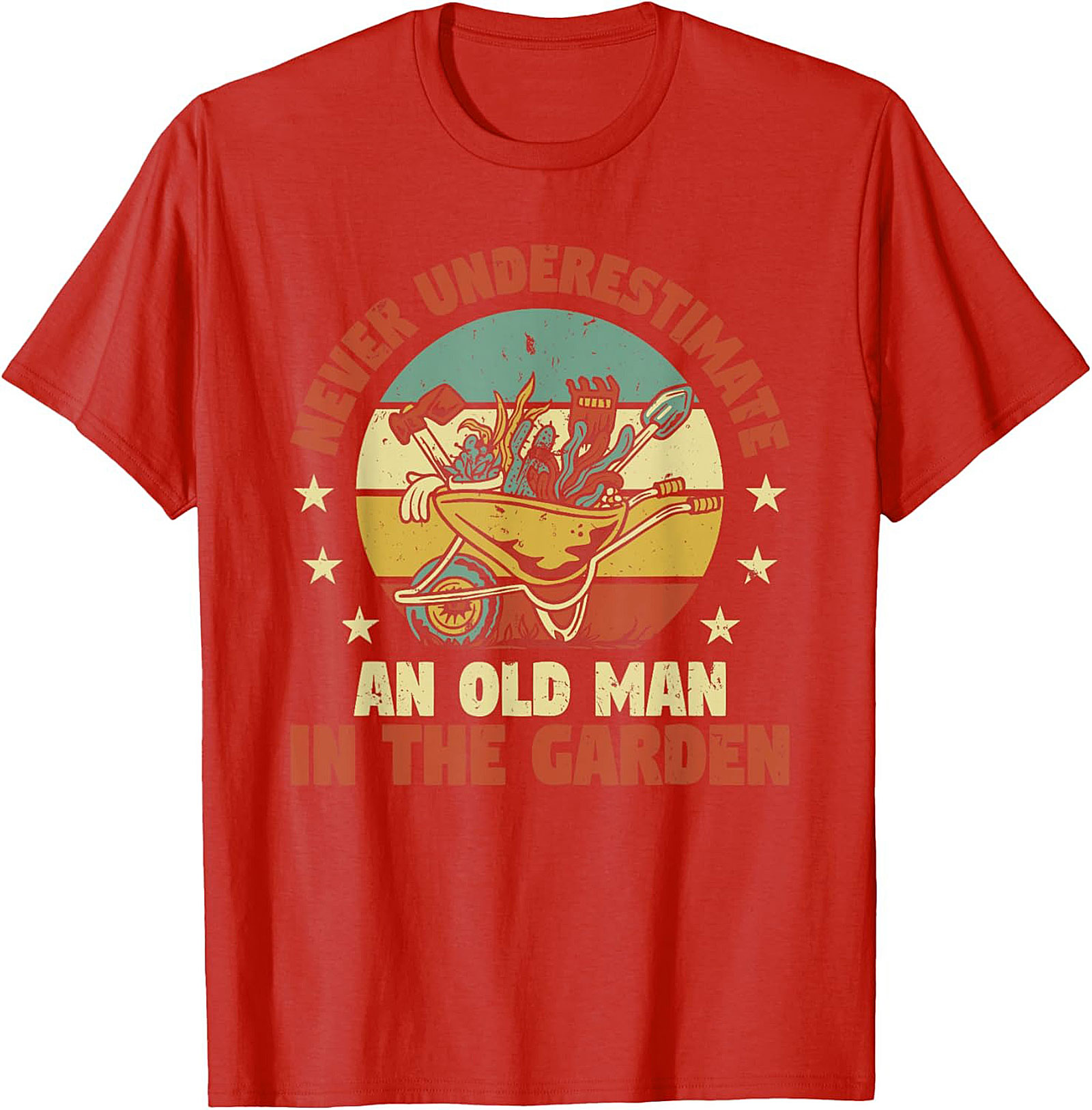 Old Man Gardening T-shirt Funny Vintage Gardener Tee