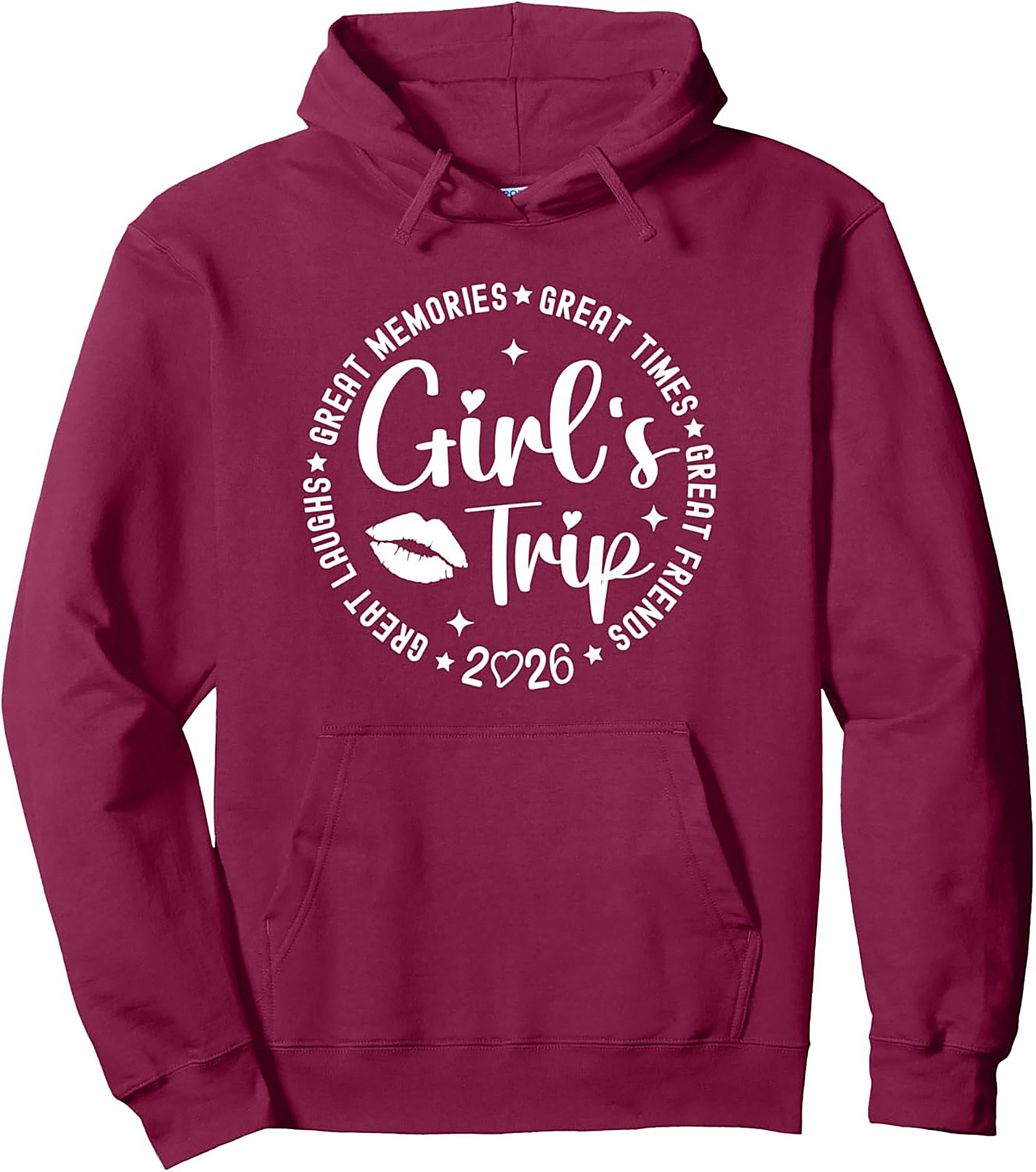Girl's Trip 2026 Pullover Hoodie Great Friends Gift Idea